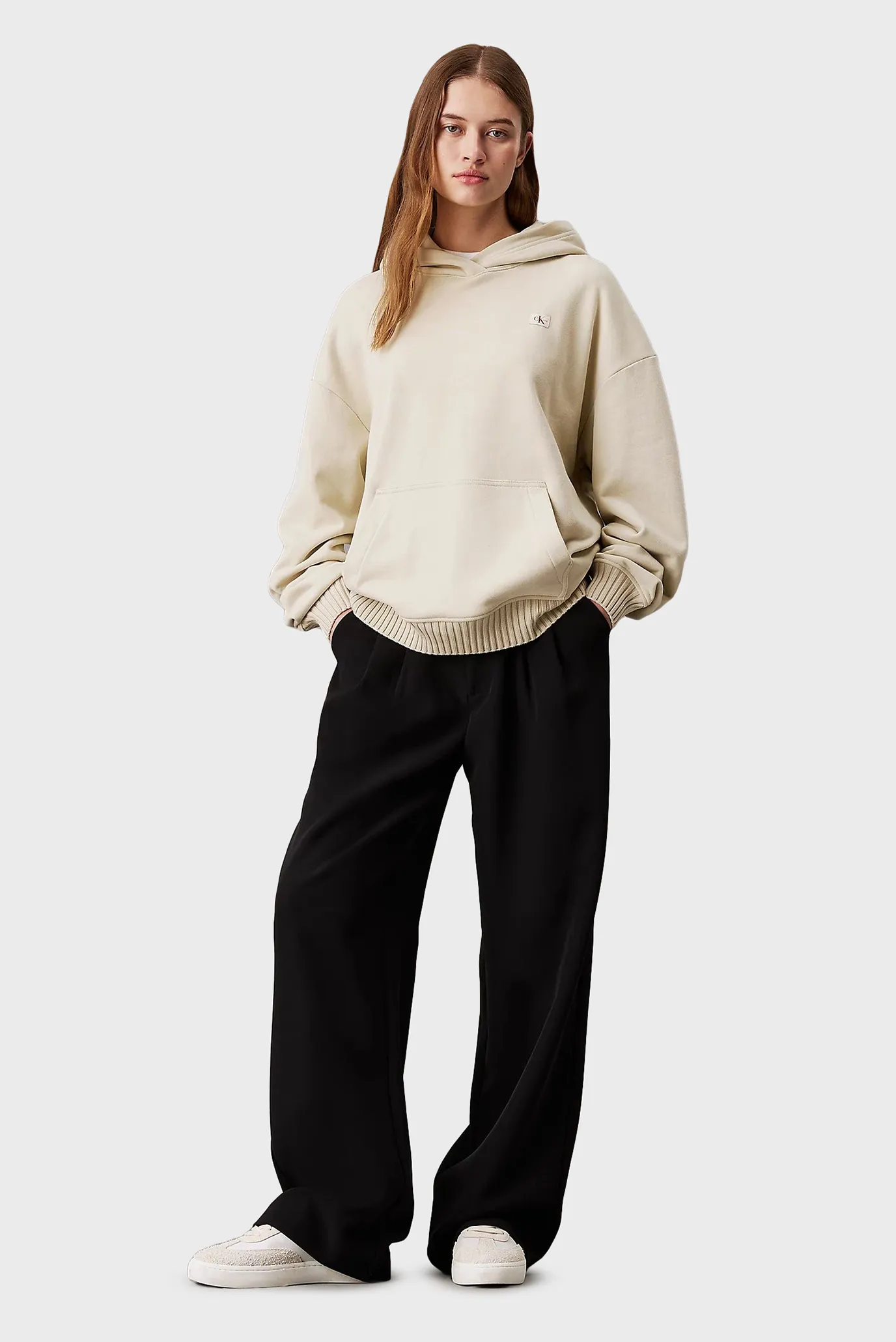 Hudi WOVEN LABEL PEACHED HOODIE 2