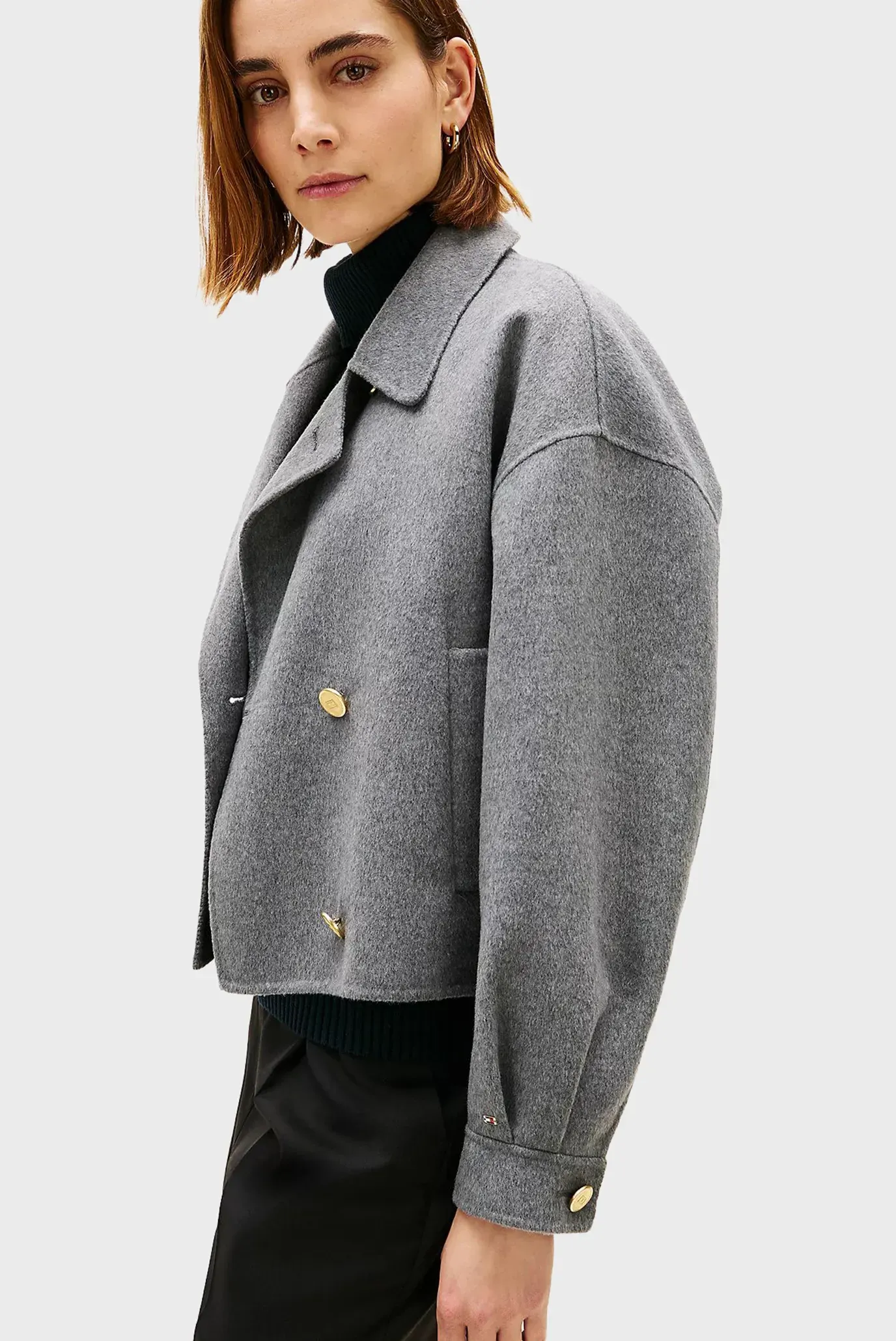 Куртка демисезонная DF WOOL GOLD BUTTON PEACOAT 3