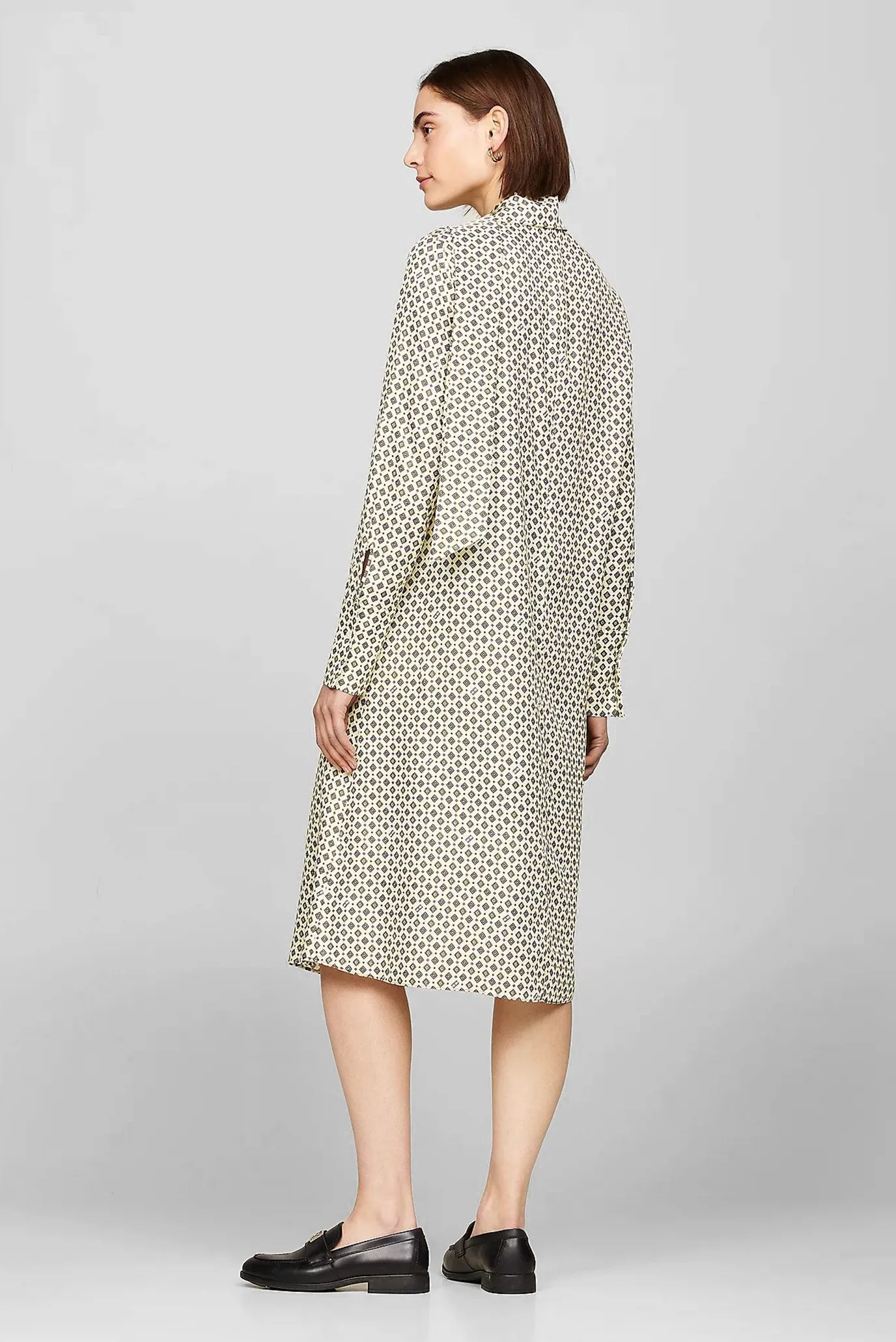 Koʻylak FOULARD DRAPED MIDI DRESS 2