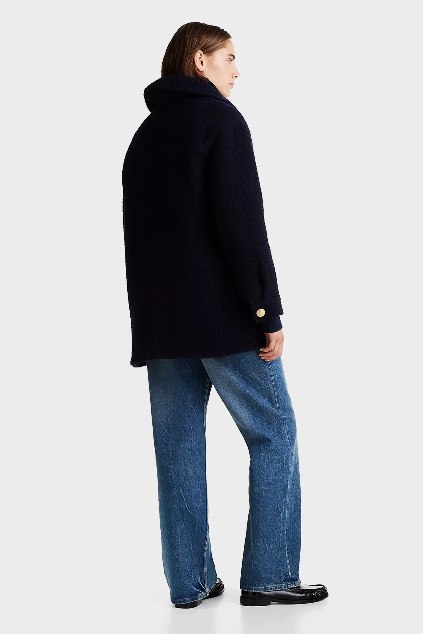 Куртка демисезонная/BOUCLE GOLD BUTTON SHACKET 3