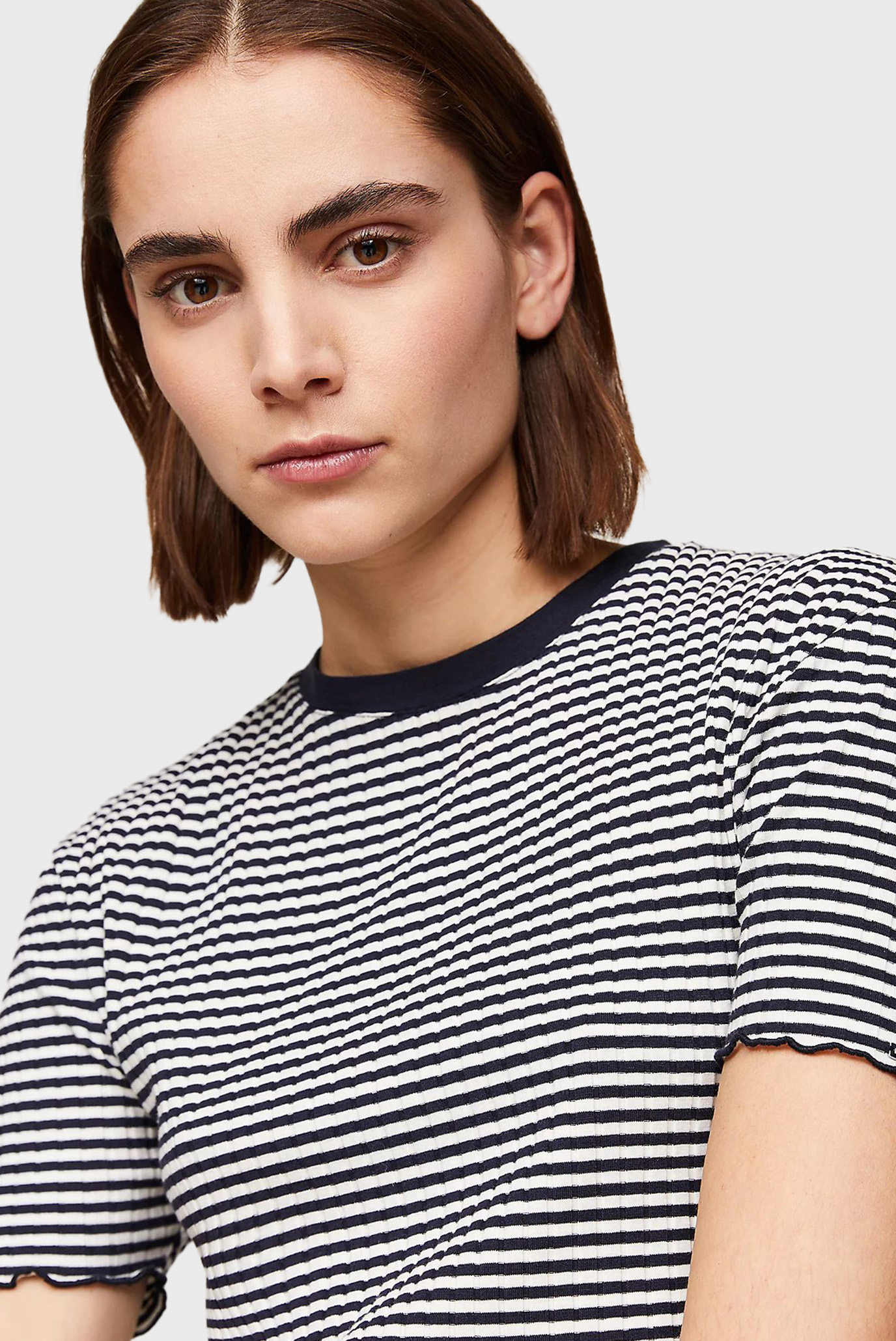 Futbolka SLIM CTN MODAL RIB STP C-NK SS 4