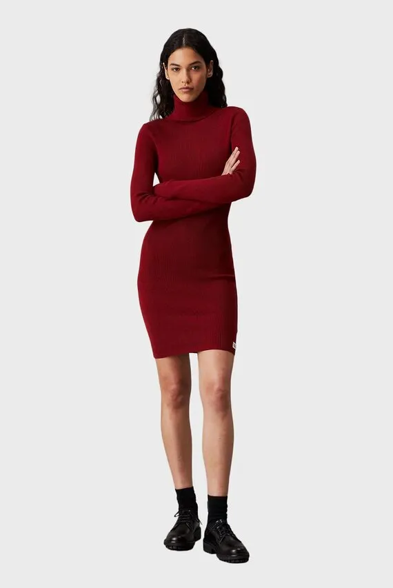 Платье WOVEN LABEL TIGHT SWEATER DRESS Calvin Klein Jeans