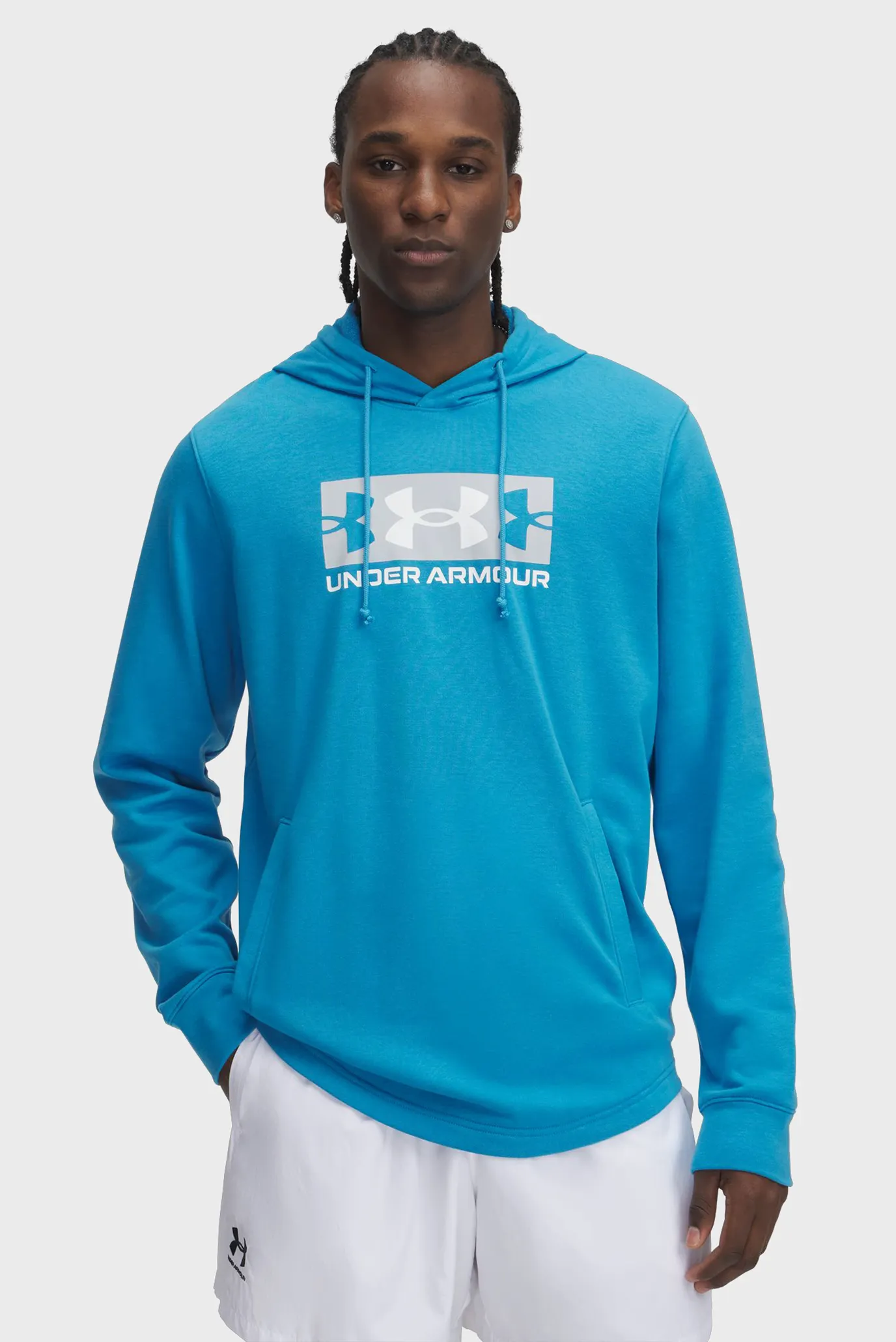 Hudi UA Rival Terry Logo Hood 1