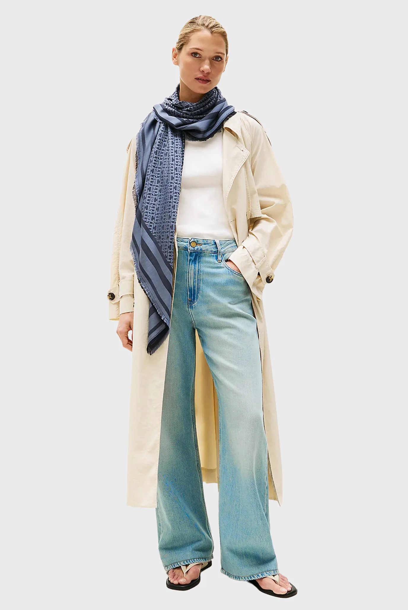 Шарф/TH MONOGRAM SQUARE 2