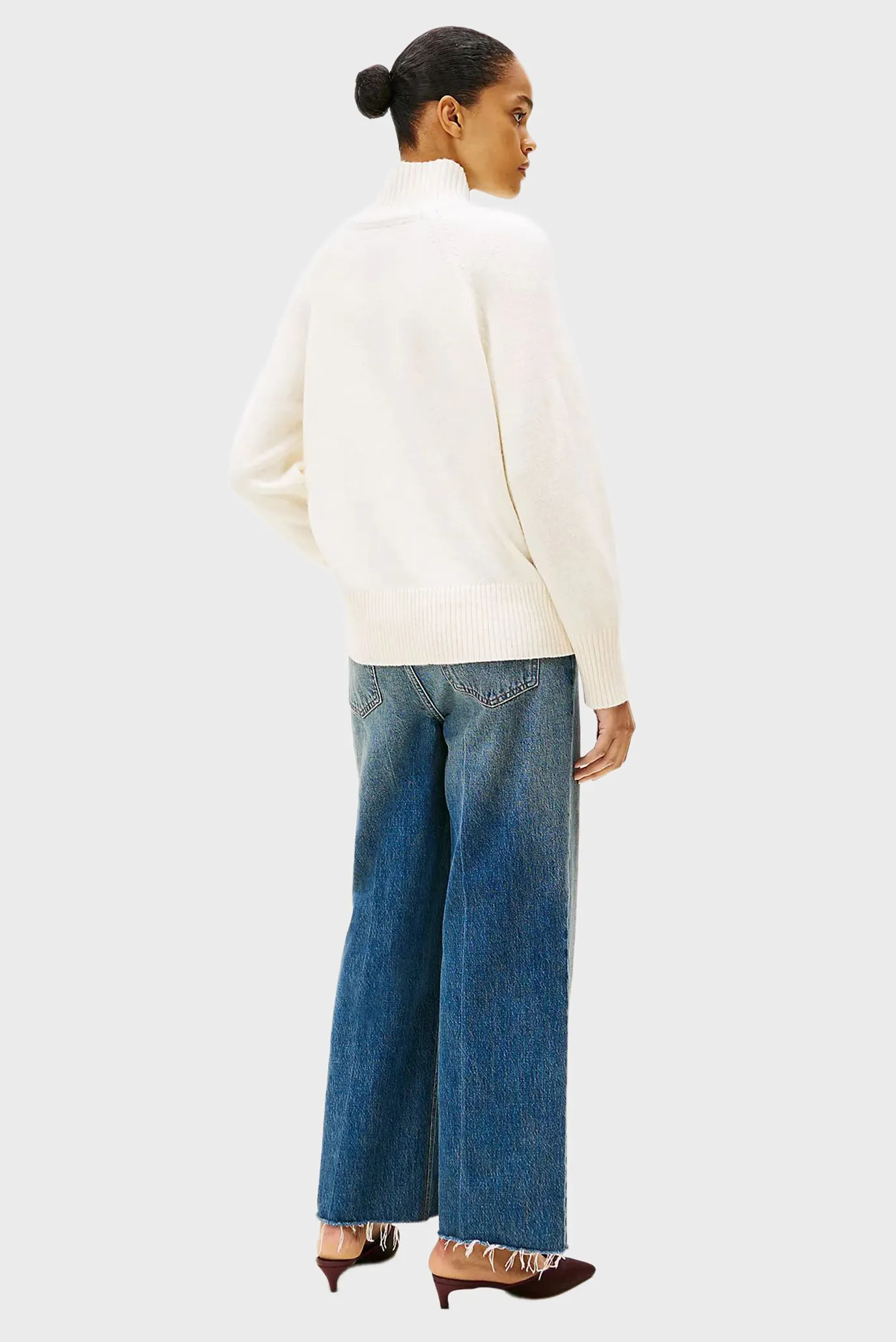 Sviter WOOL BLEND GRAPHIC MOCK-NK SWT 3