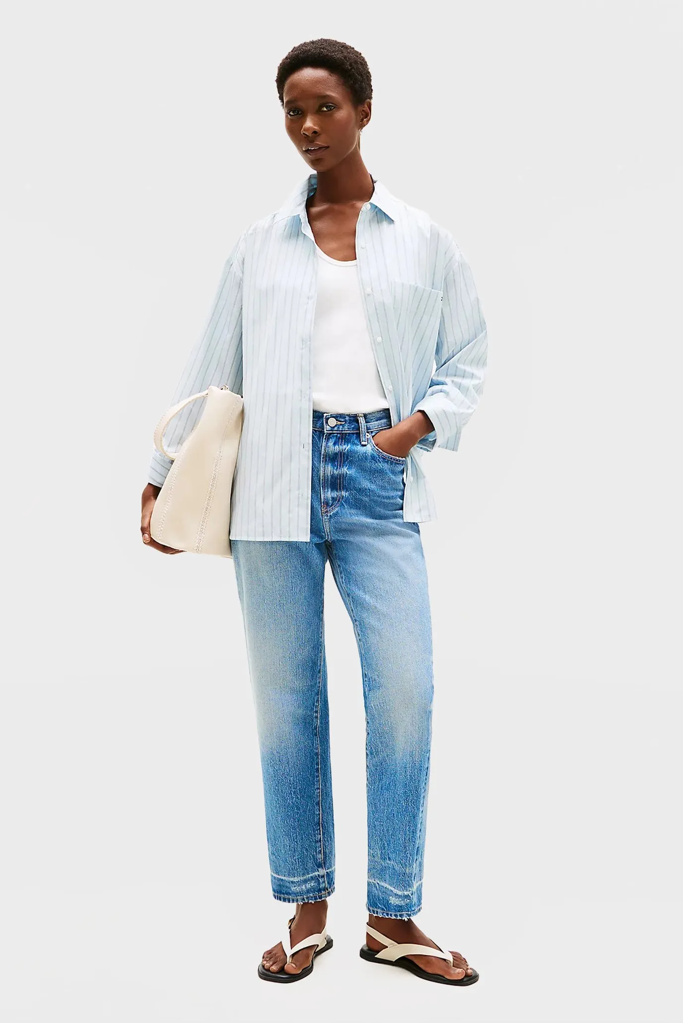 Jins shim CLASSIC STRAIGHT HW A TWIST TOBY 2