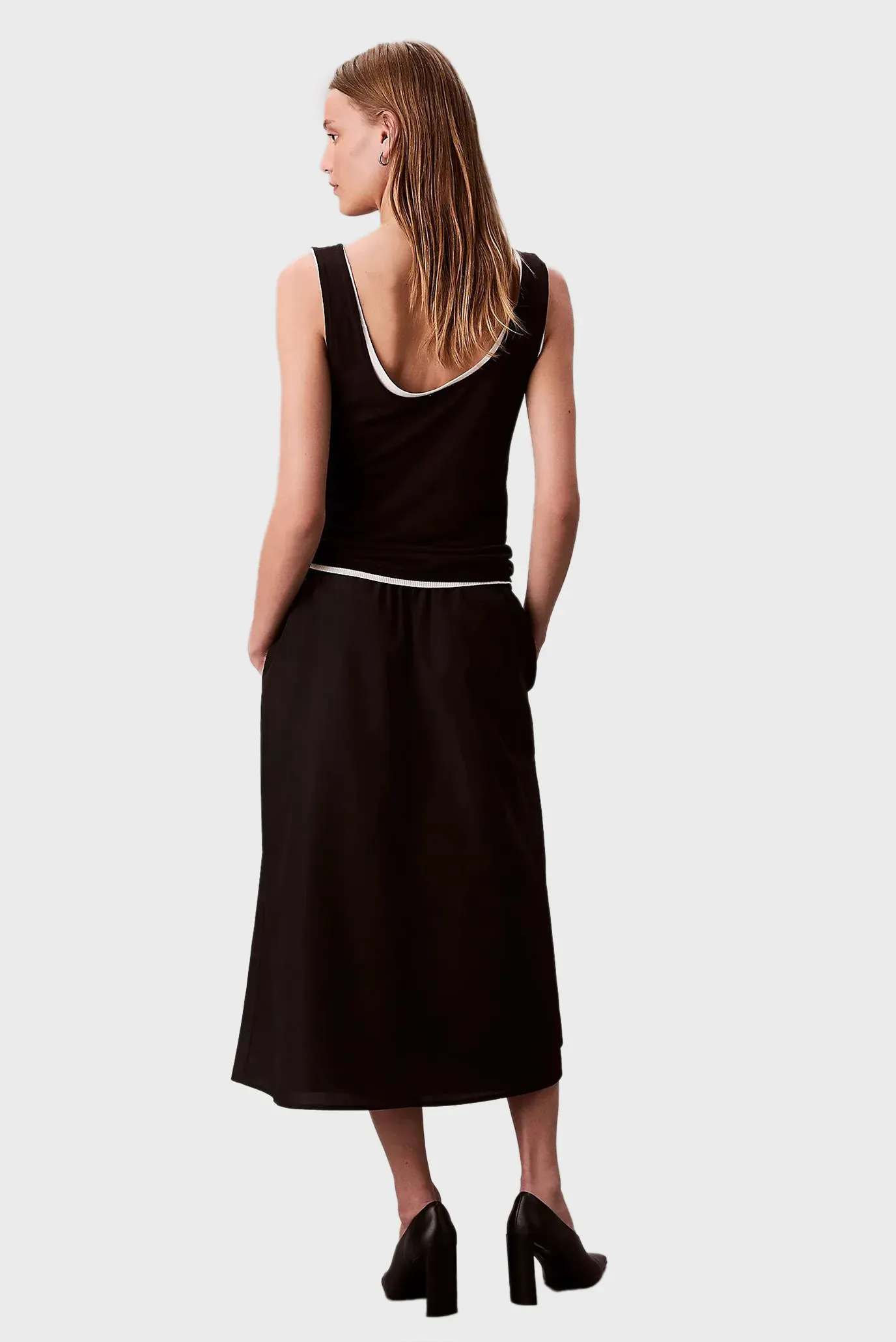 Yubka NYLON PULL ON MIDI SKIRT 3