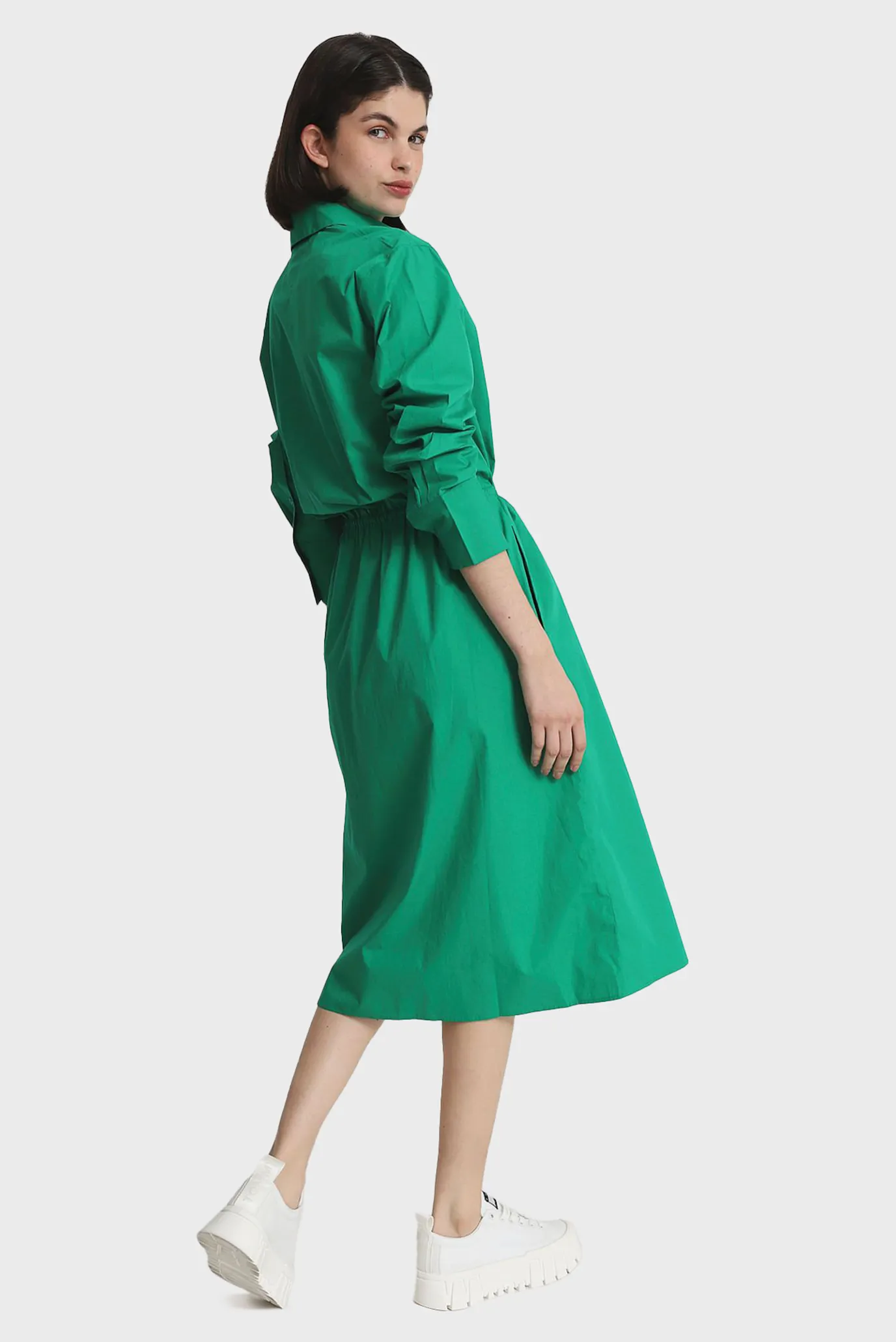 Koʻylak MD BLOUSON LS MIDI SHIRT DRESS 3