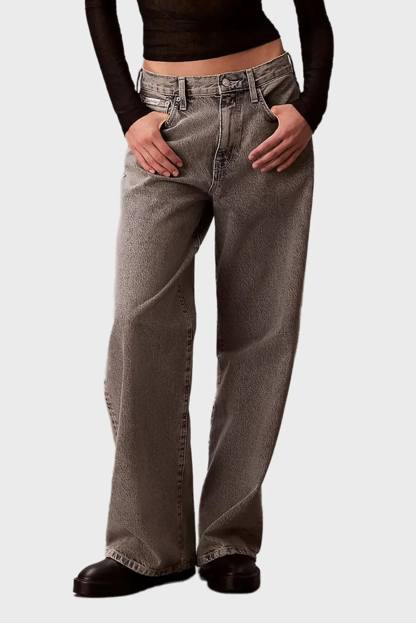 Джинсы THE WIDE LEG GREY STERLING 1