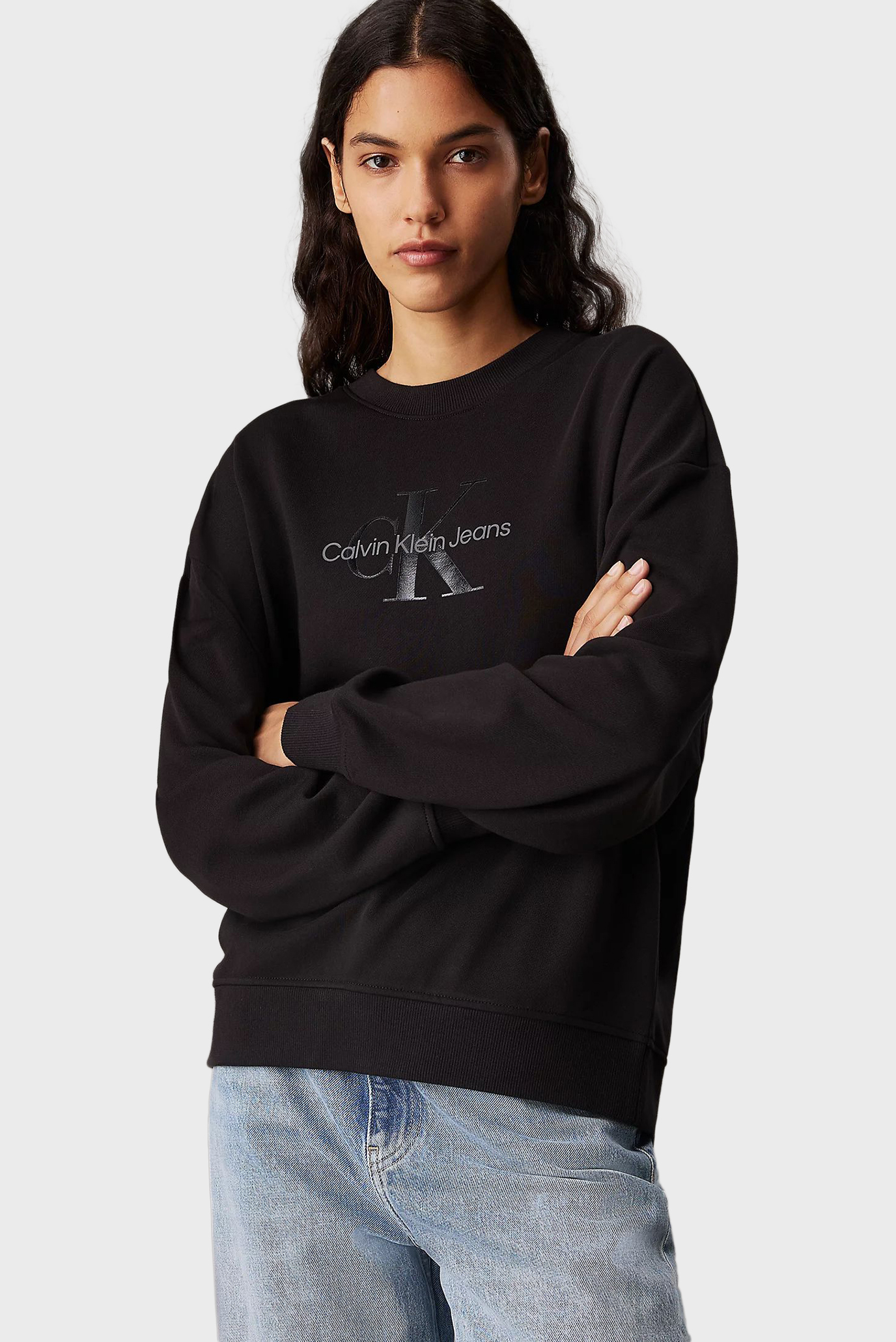 Свитшот GLOSSY MONOLOGO REGULAR CREWNECK 1