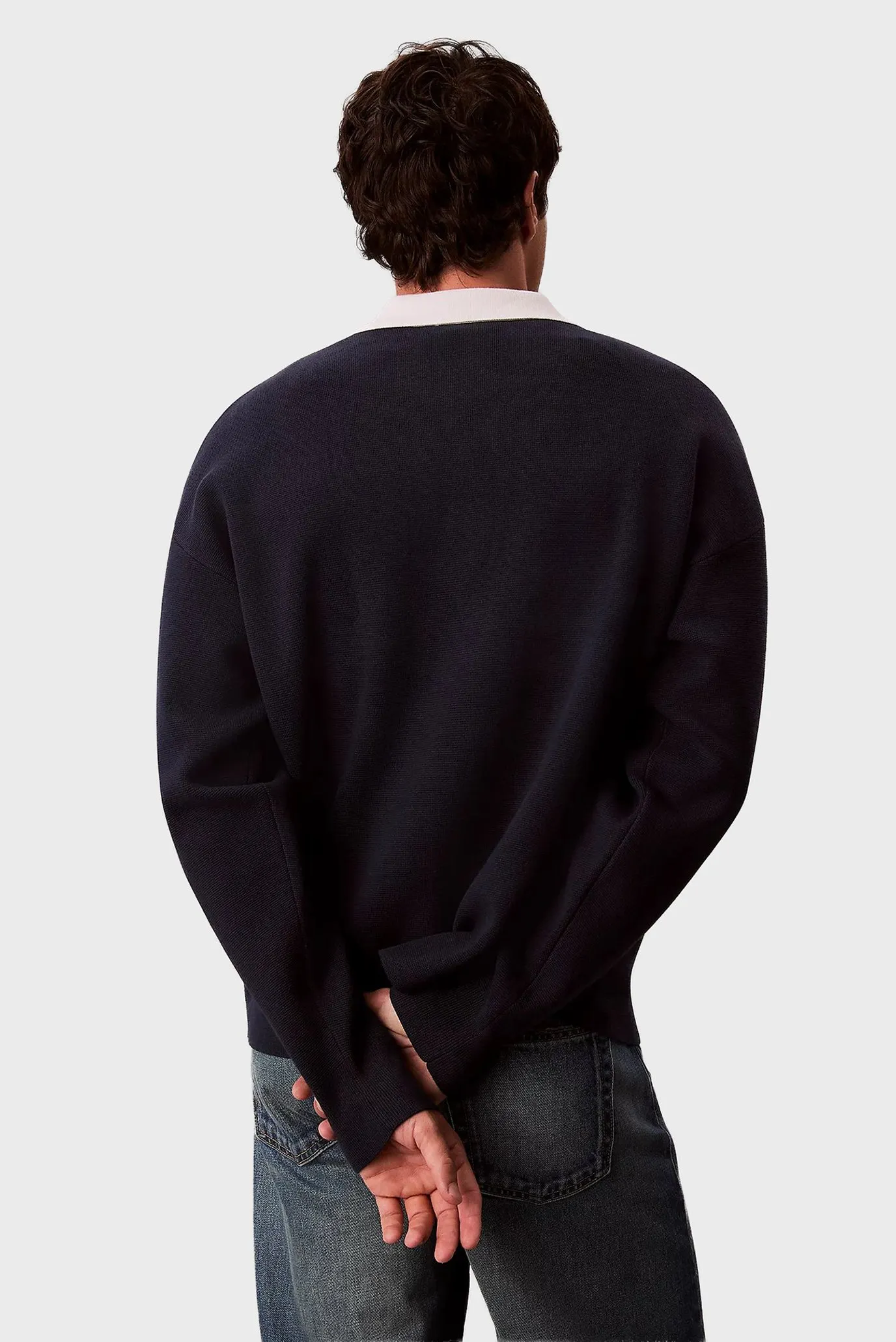 Свитер LS SOLID OVERSIZED JOHNNY COLLAR 3