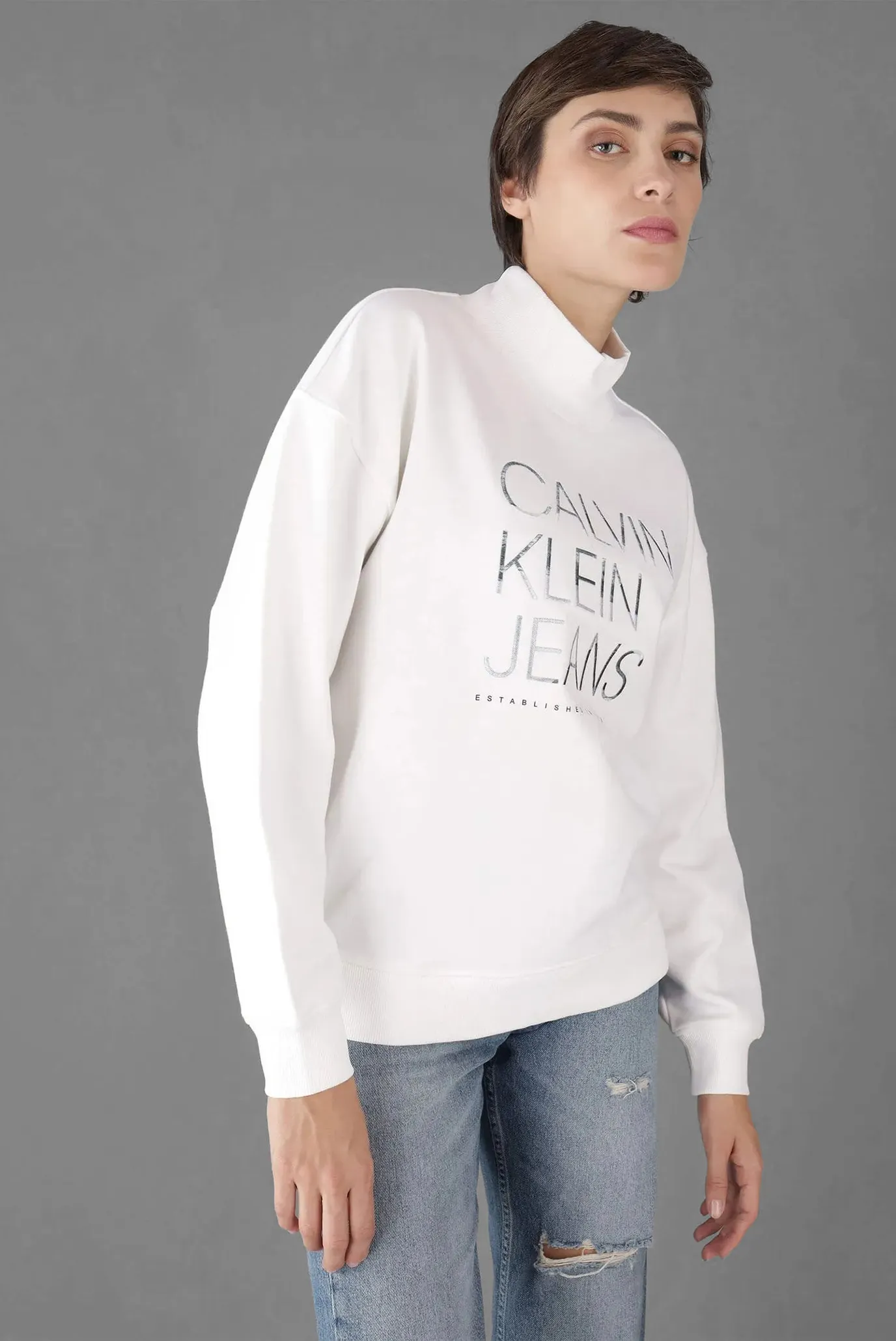 Sviter EMBROIDERED  INSTITUTIONAL HWK 1