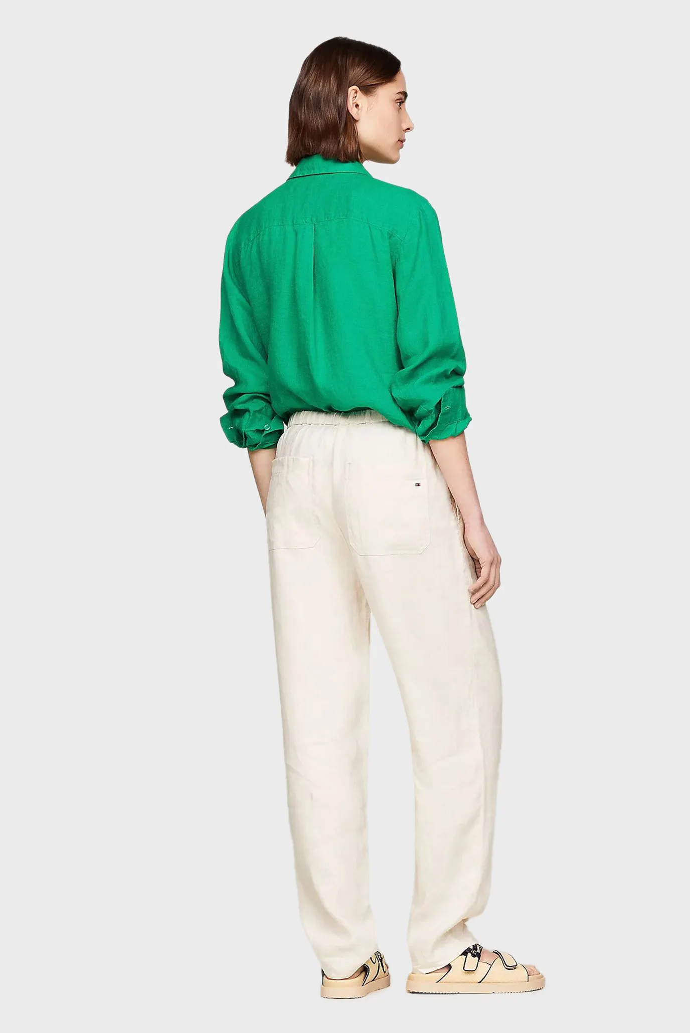 Ishton CASUAL LINEN TAPER PULL ON PANT 3