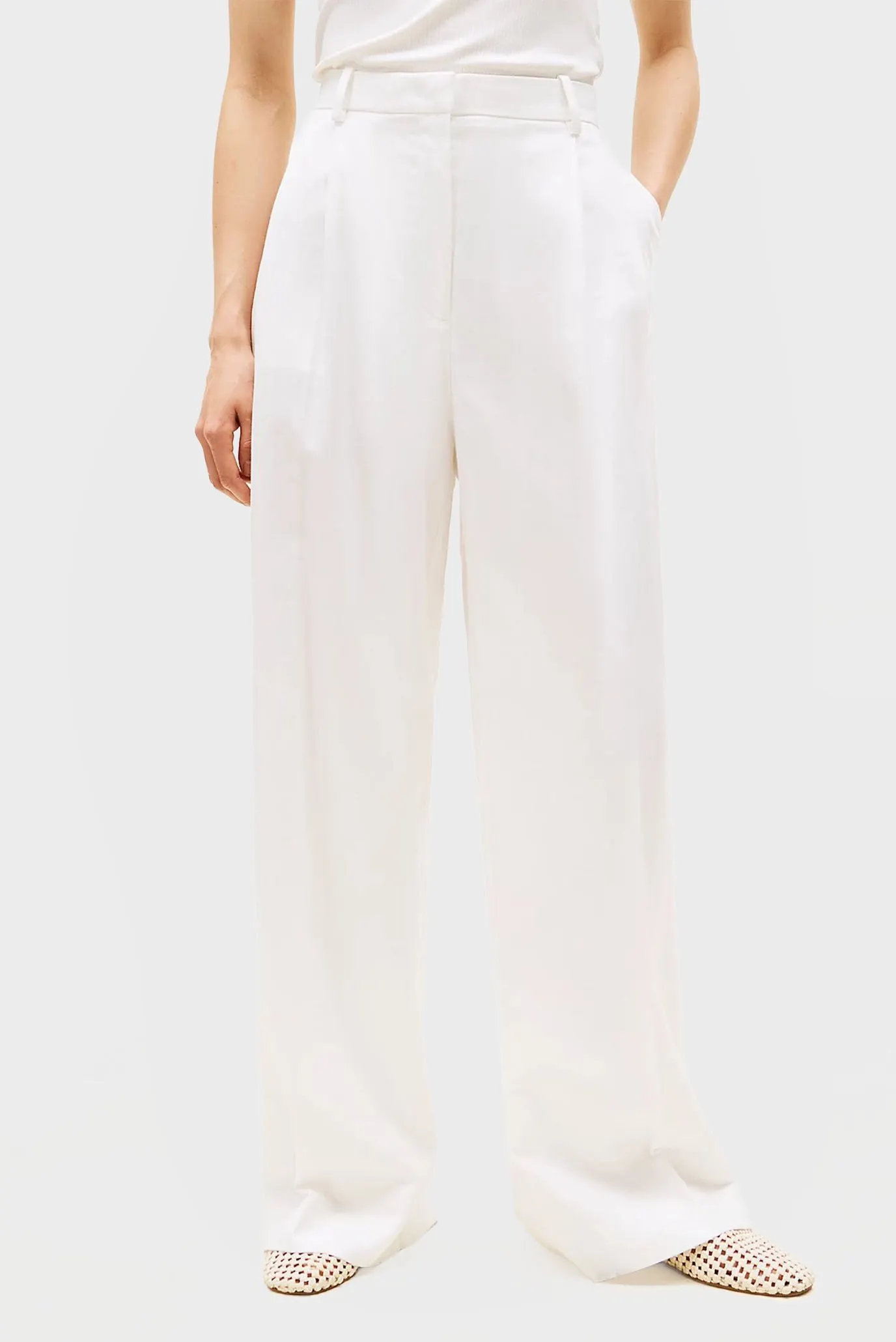 Брюки LINEN MIX RLXD STRAIGHT PANTS 2