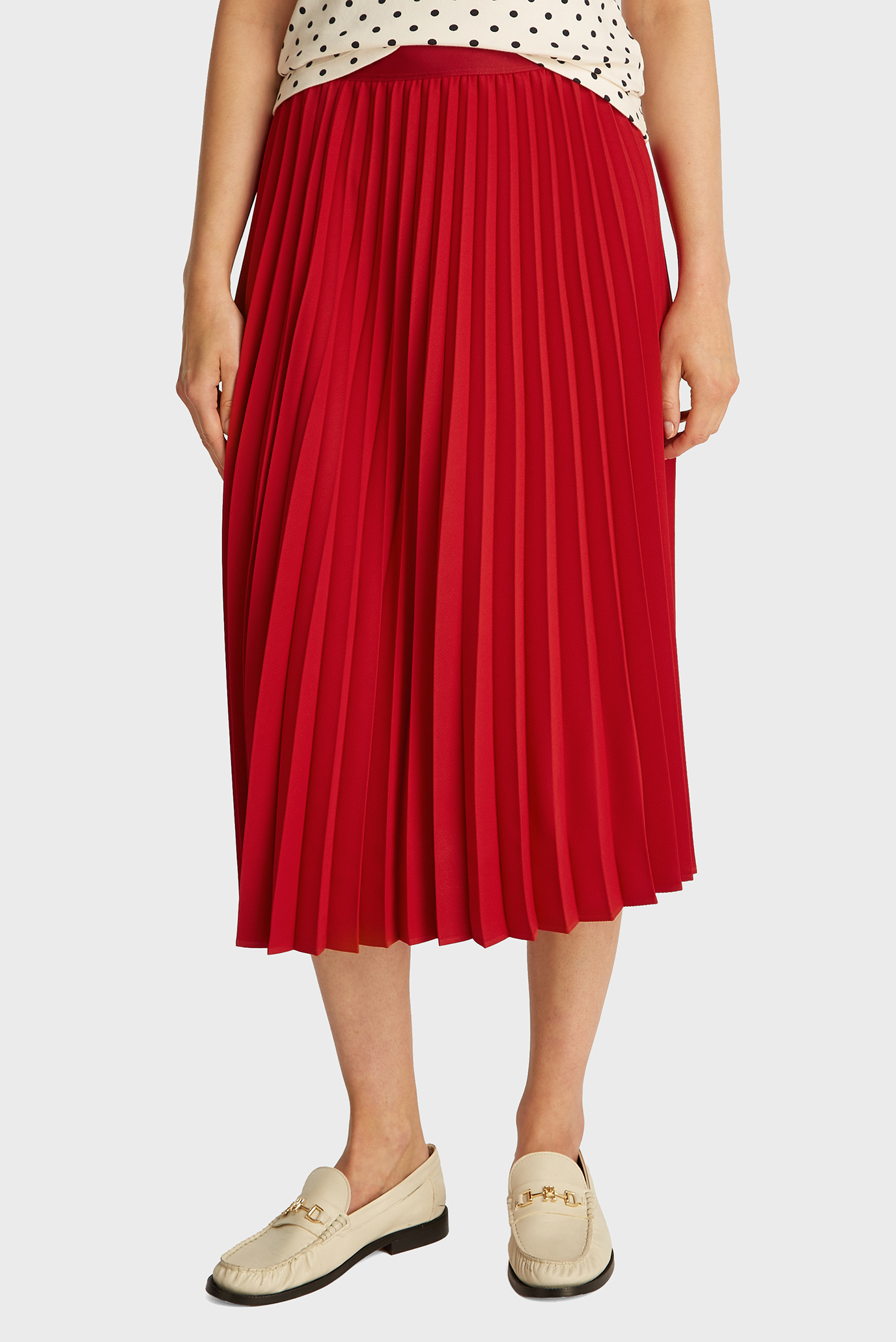 Yubka FLUID PLEATED PULL ON MIDI SKIRT 1