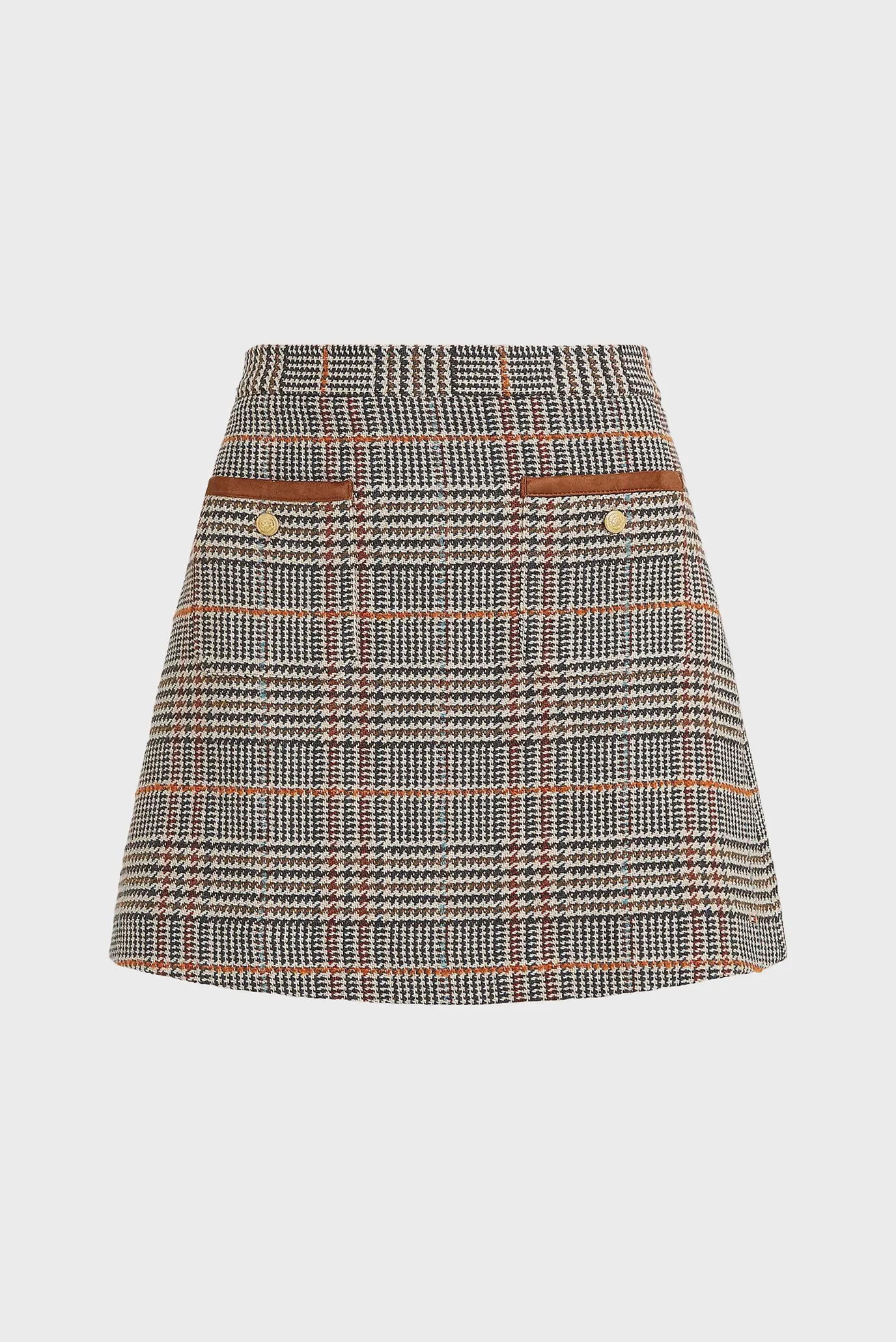 Юбка TWEED WOOL MIX CHECK MINI SKIRT 5