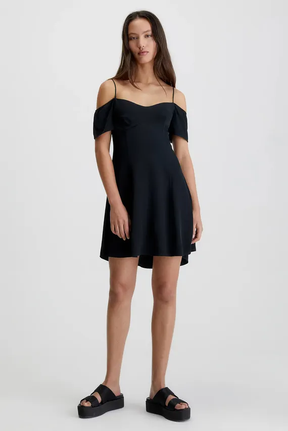 Koʻylak OFF SHOULDER MINI DRESS Calvin Klein Jeans