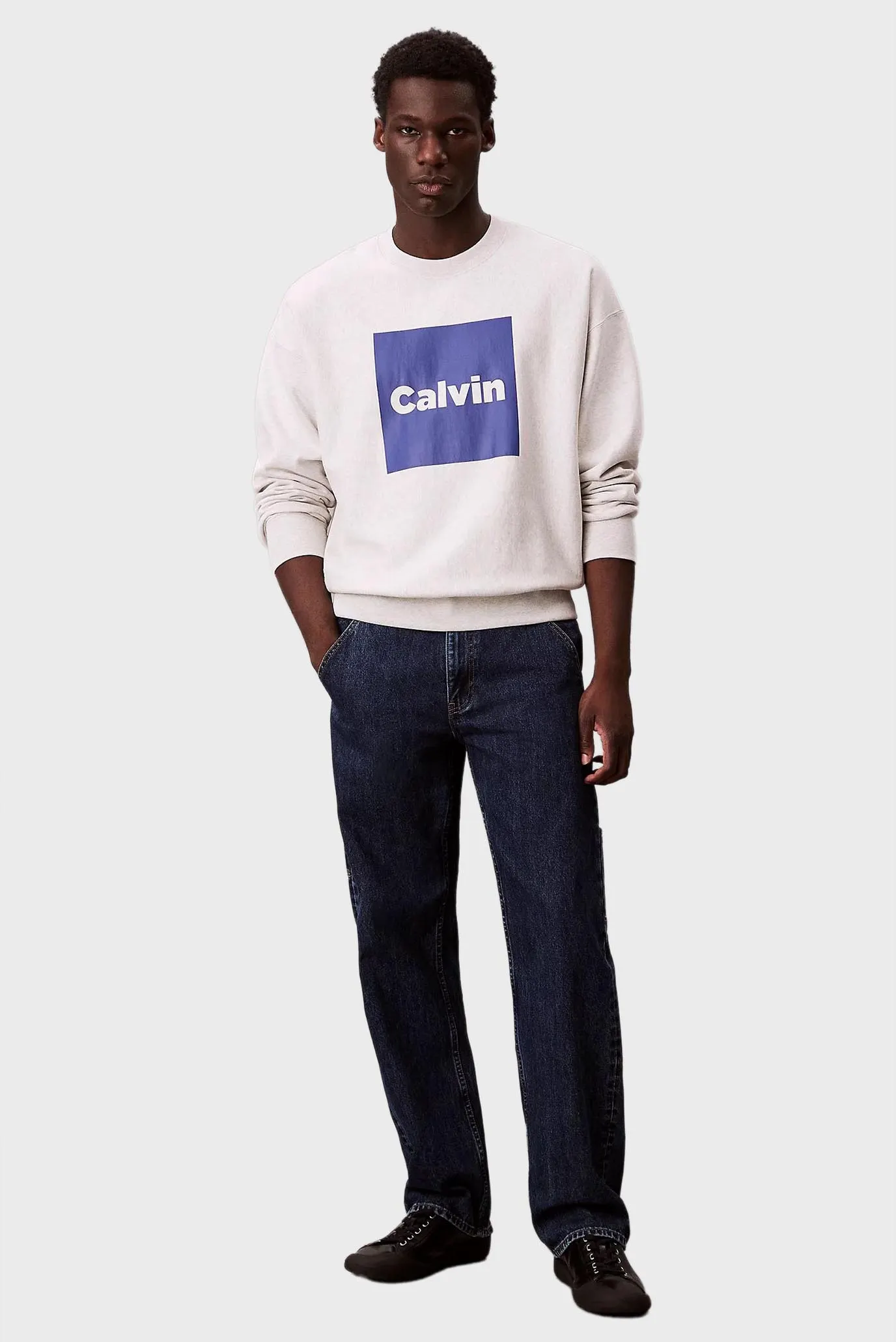 Svitshot/LS PREMIUM FLEECE CALVIN BOX GRA 2