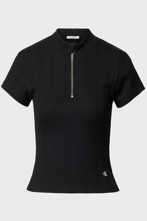 Топ VARIEGATED RIB HALF ZIP TOP Calvin Klein Jeans Топ VARIEGATED RIB HALF ZIP TOP Calvin Klein Jeans