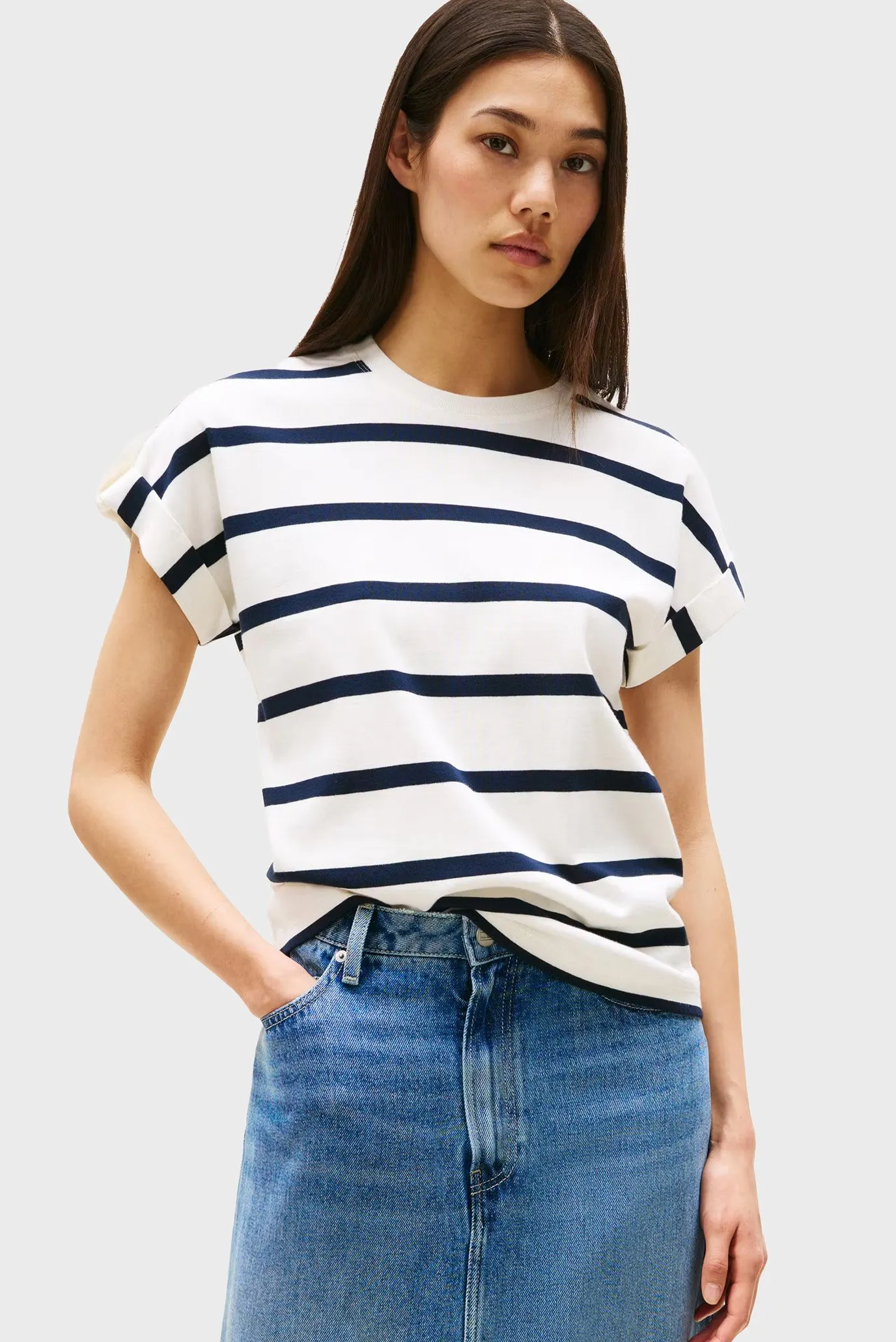 Futbolka/GOLD BUTTON MDRN C-NK SS TEE 1