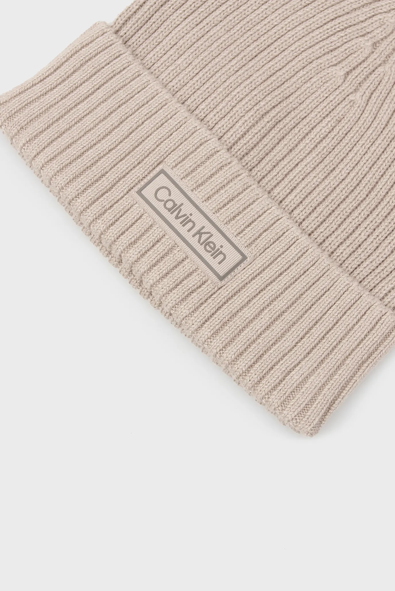 Шапка PATCH CHUNKY RIB COTTON BEANIE 4