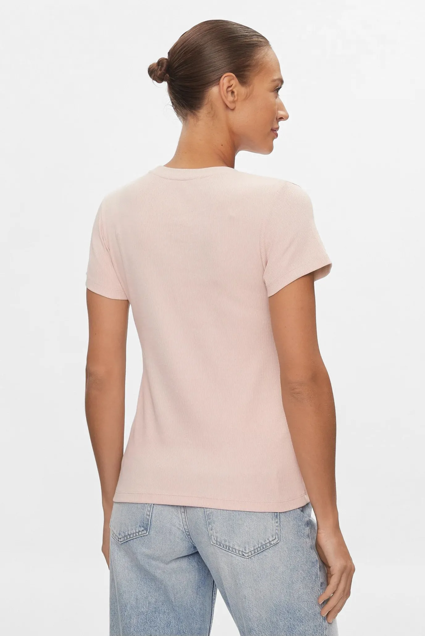 Futbolka WOVEN LABEL RIB SLIM TEE 3