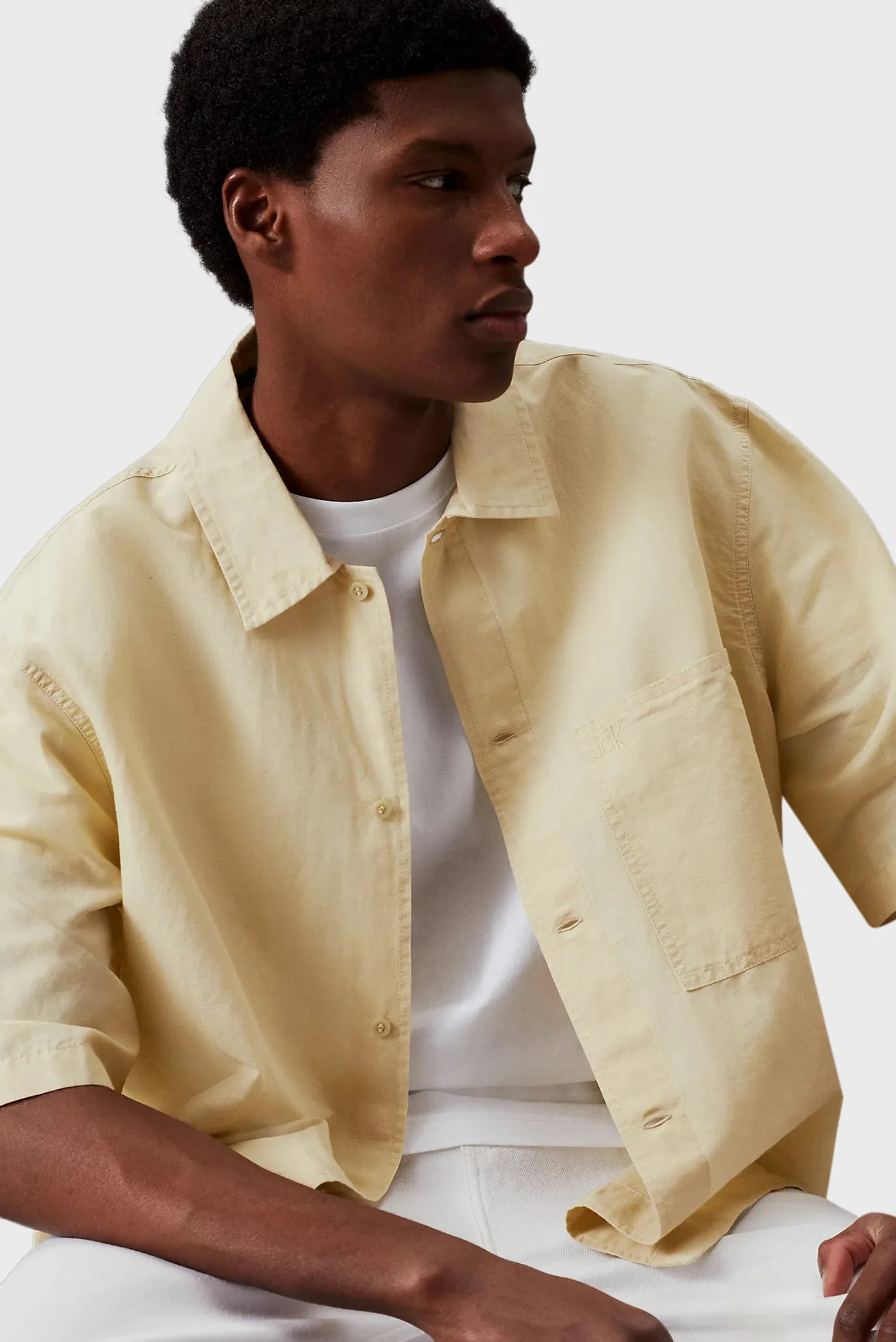 Рубашка с коротким рукавом/LINEN SS SHIRT 4