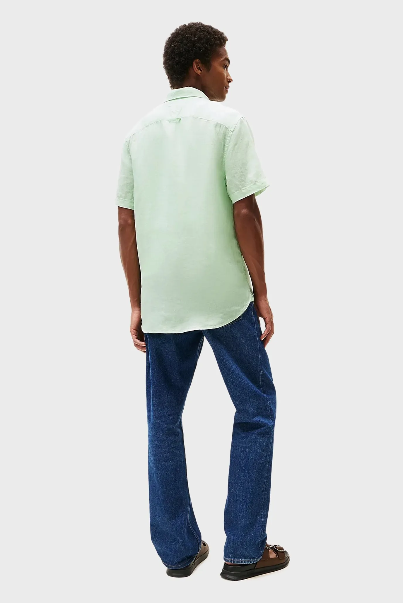 Рубашка с коротким рукавом PIGMENT DYED LINEN RF SHIRT S S 4