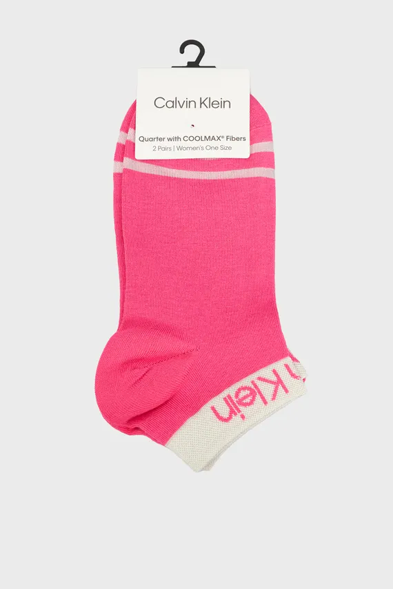 Носки CK WOMEN QUARTER 2P LOGO WELT Calvin Klein