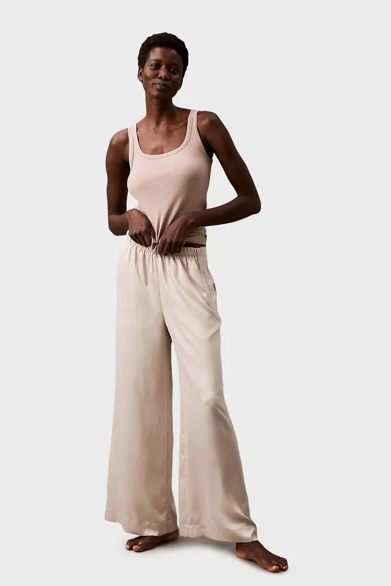 Брюки пижамные SENSUAL SATIN WIDE LEG PANT Calvin Klein