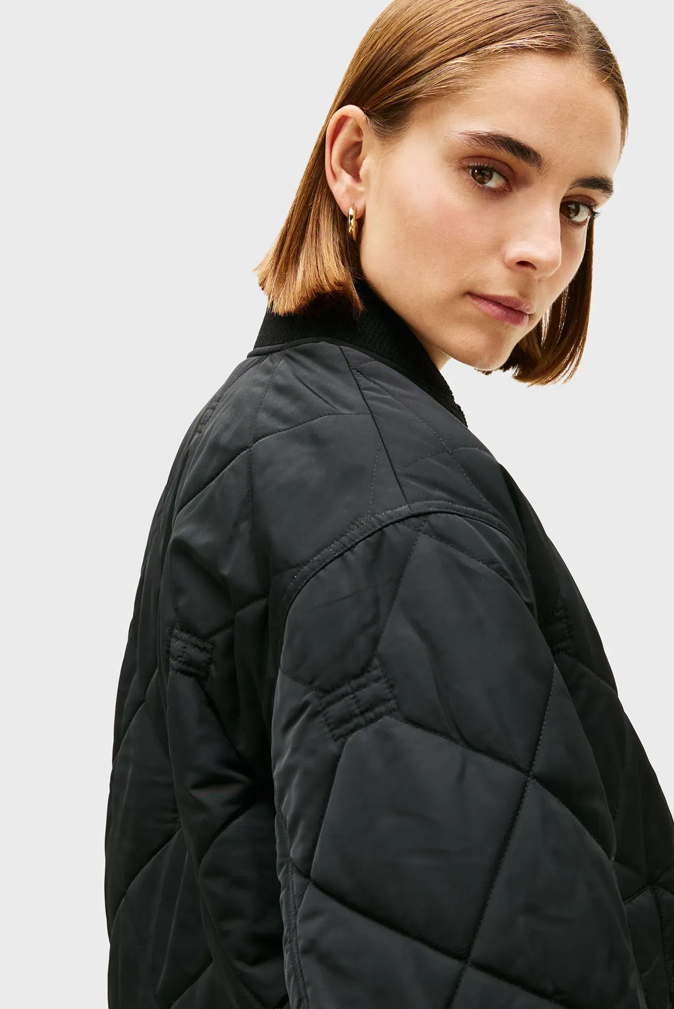 Куртка демисезонная/PADDED FLAG QUILTED BOMBER 4