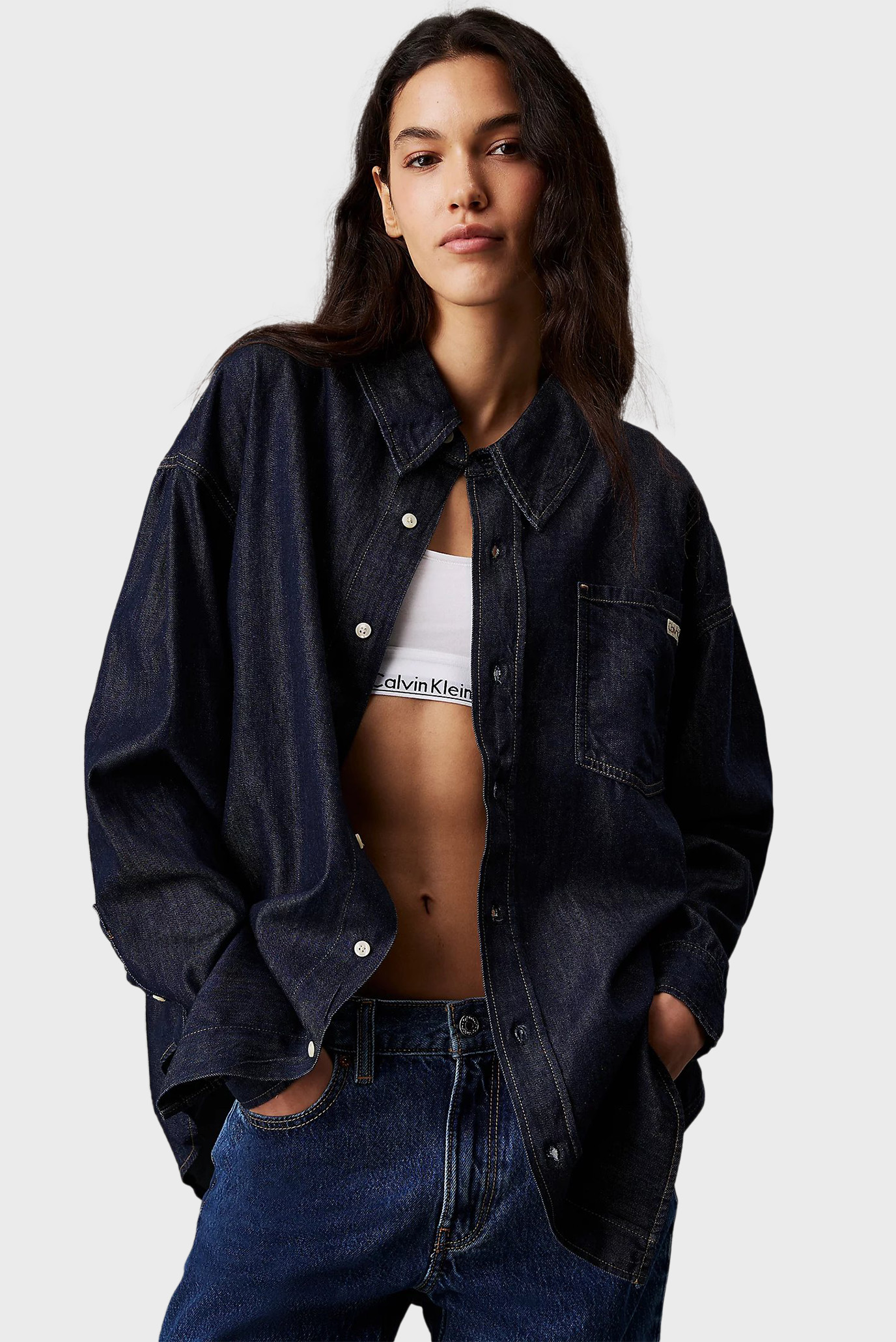 Ko'ylak OVERSIZED LS DENIM SHIRT 1