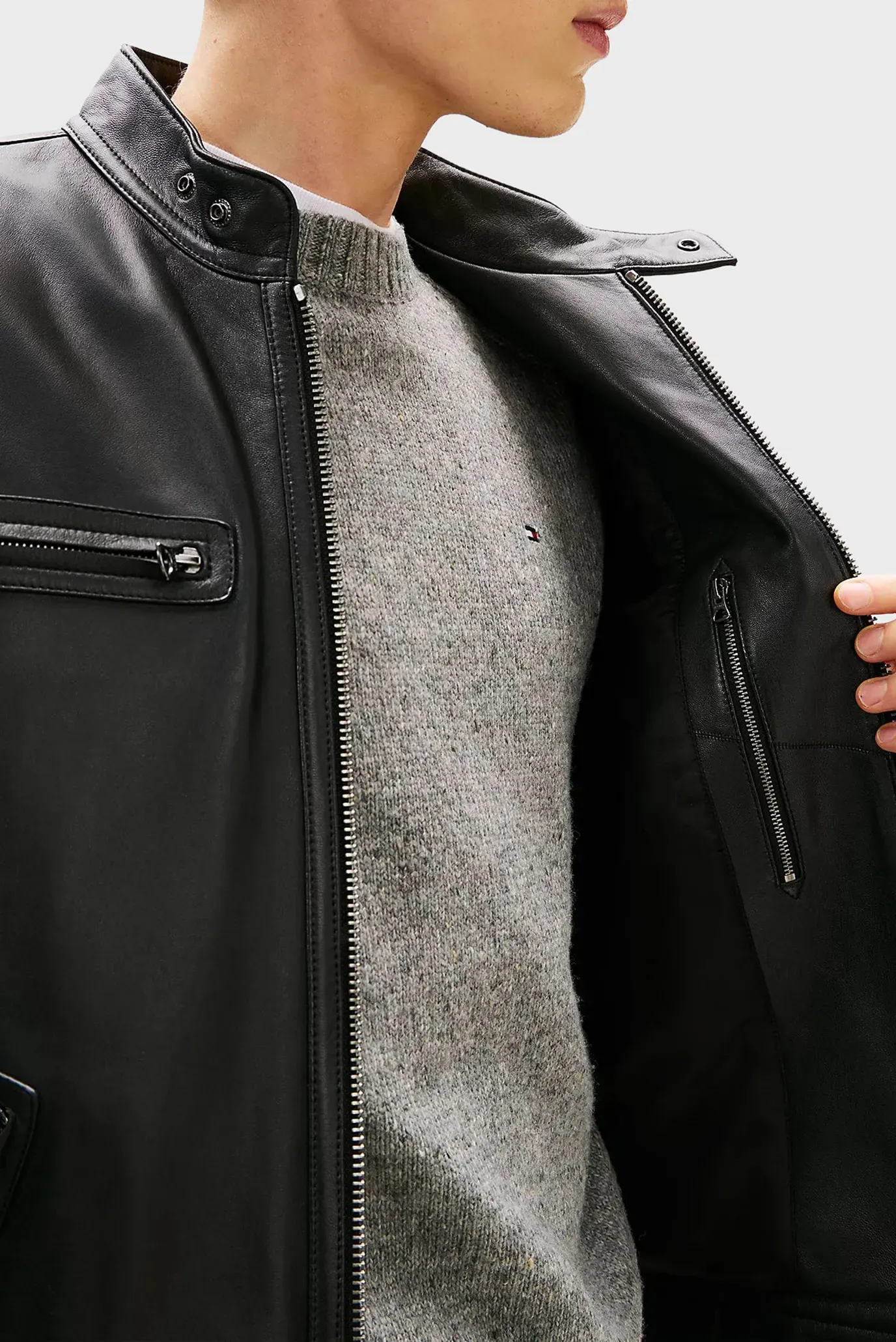 Лонгслив LEATHER CAFE RACER 4