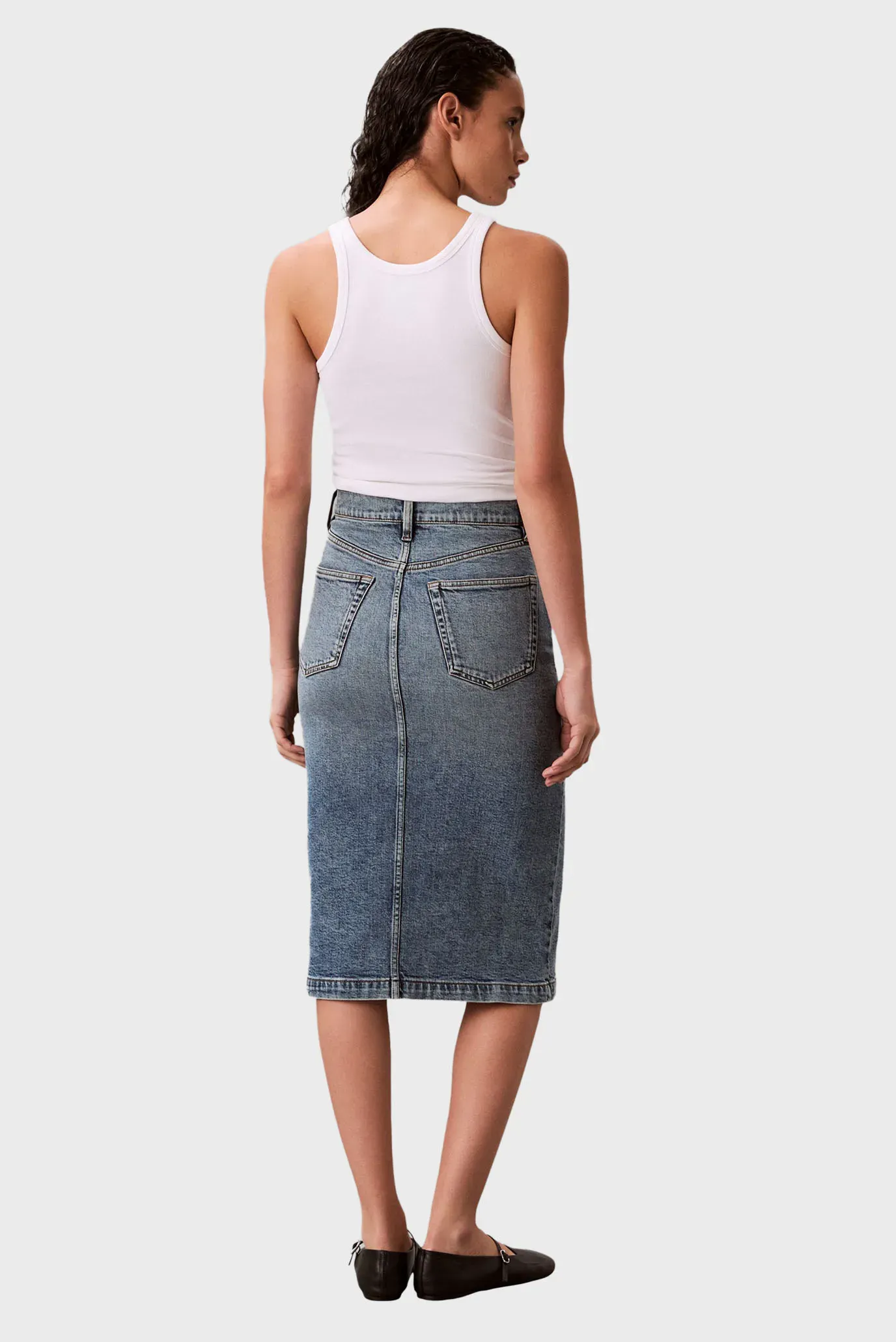 Yubka/DENIM ZIP FRONT SKIRT VINTAGE RO 4