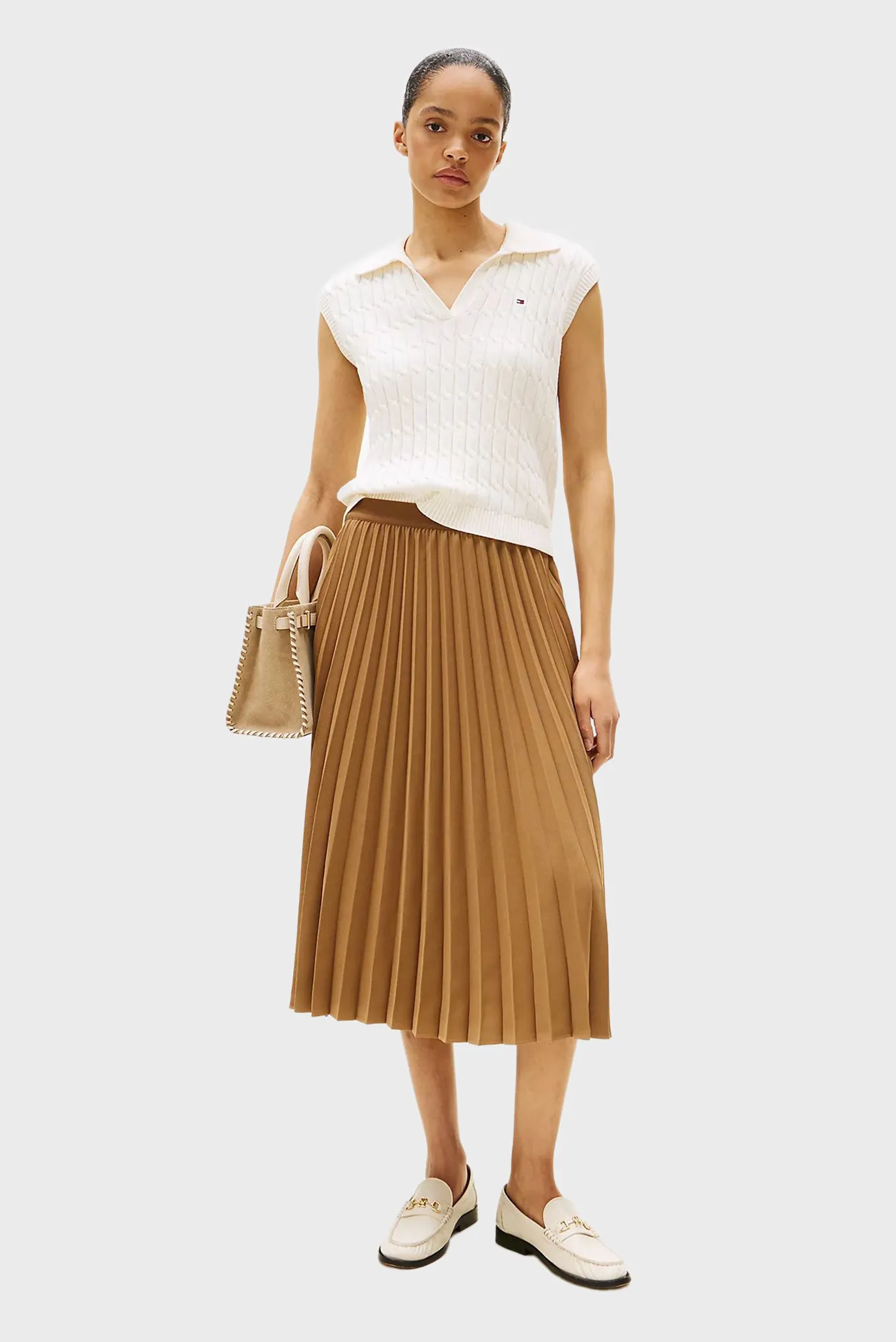 Yubka/FLUID PLEATED PULL ON MIDI SKIRT 2