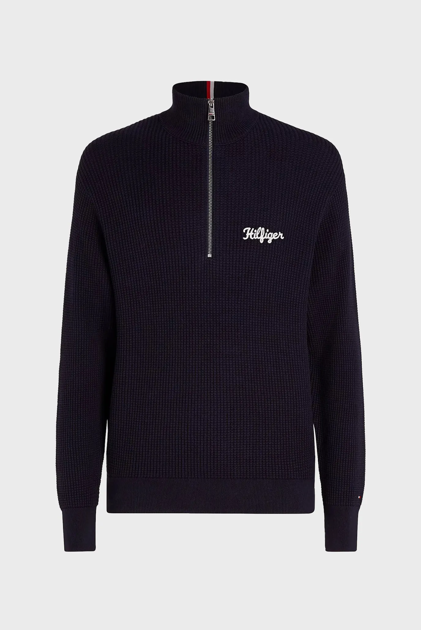 Sviter HILFIGER GRAPHIC WAFFLE ZIP MOCK 6