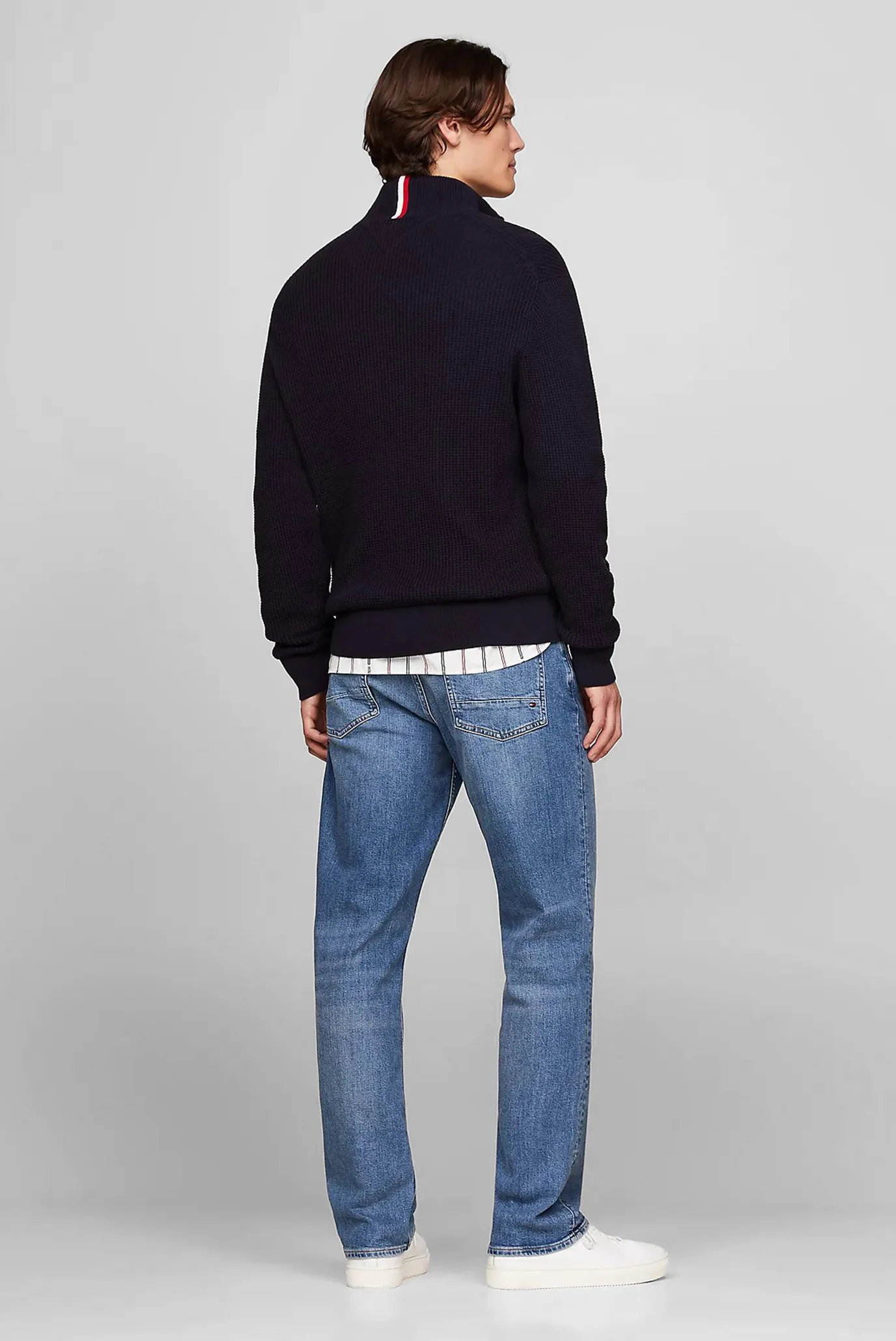 Sviter HILFIGER GRAPHIC WAFFLE ZIP MOCK 3