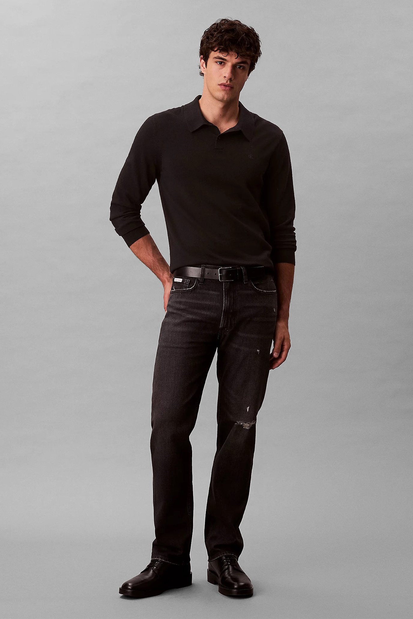 Jins shim STNDRD STRGHT WASHED CINDER JEAN 1
