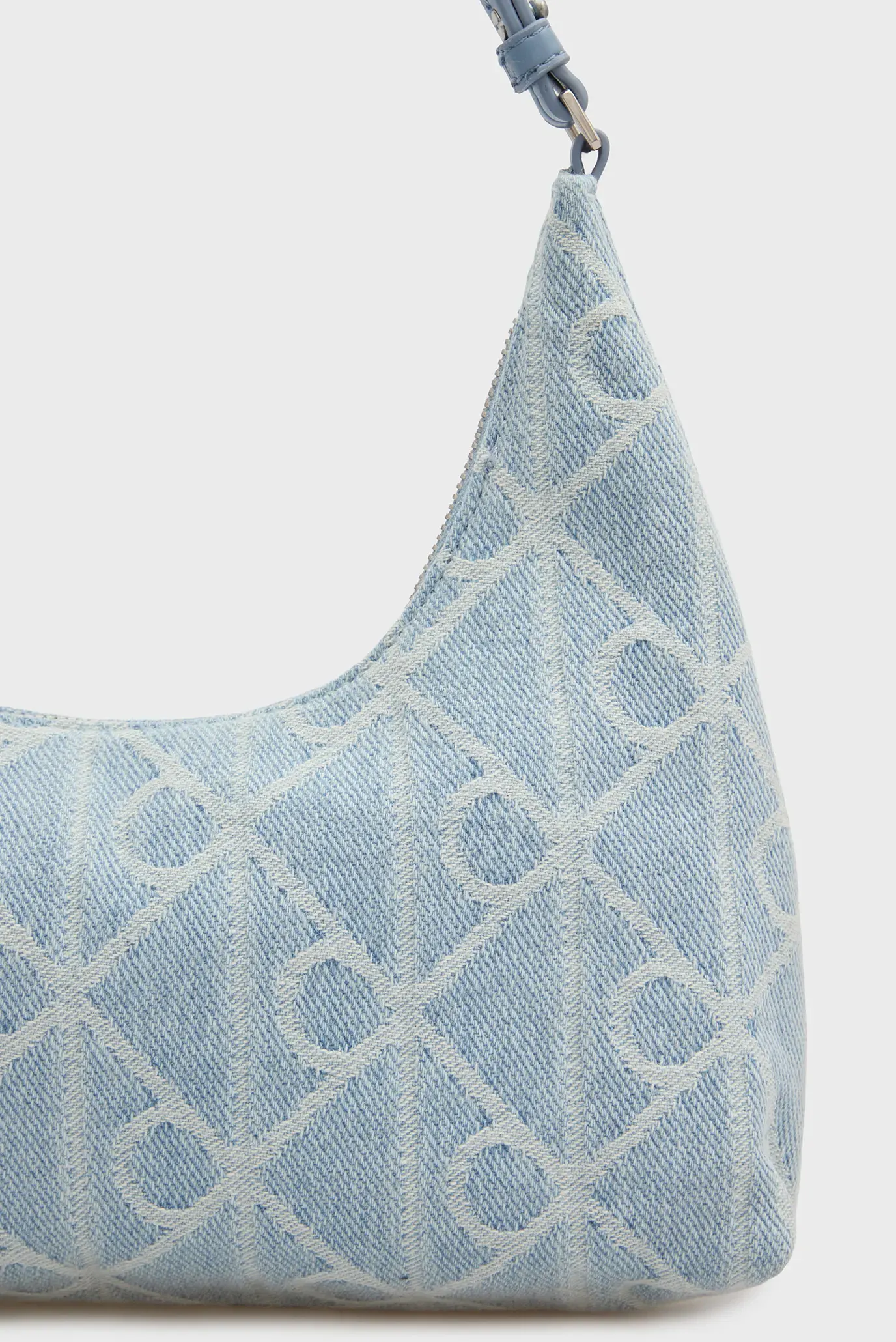 Sumka/EMBLEM AOP DENIM SHOULDER BAG 2