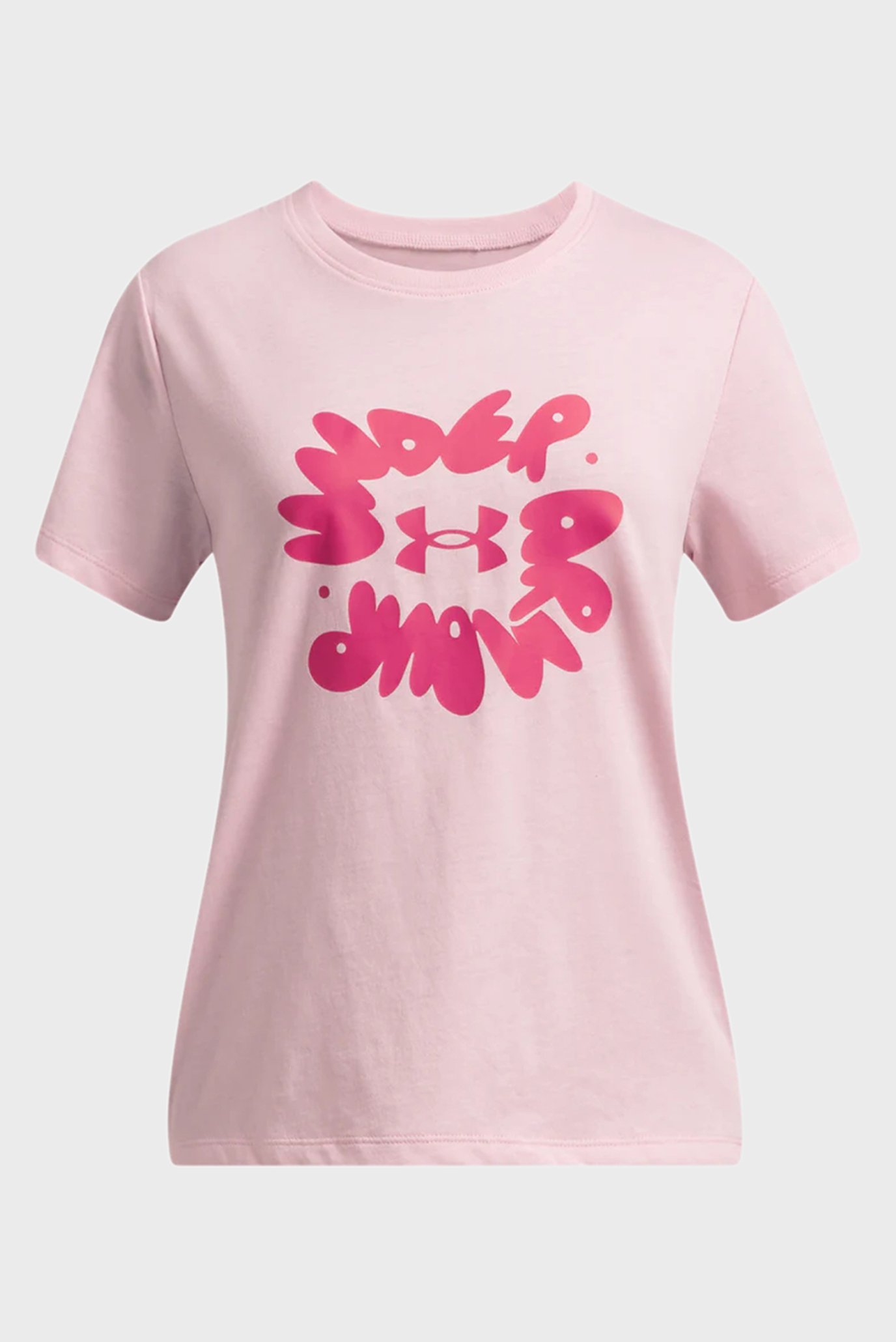 Футболка UA Bubble Wordmark SS-PNK 1