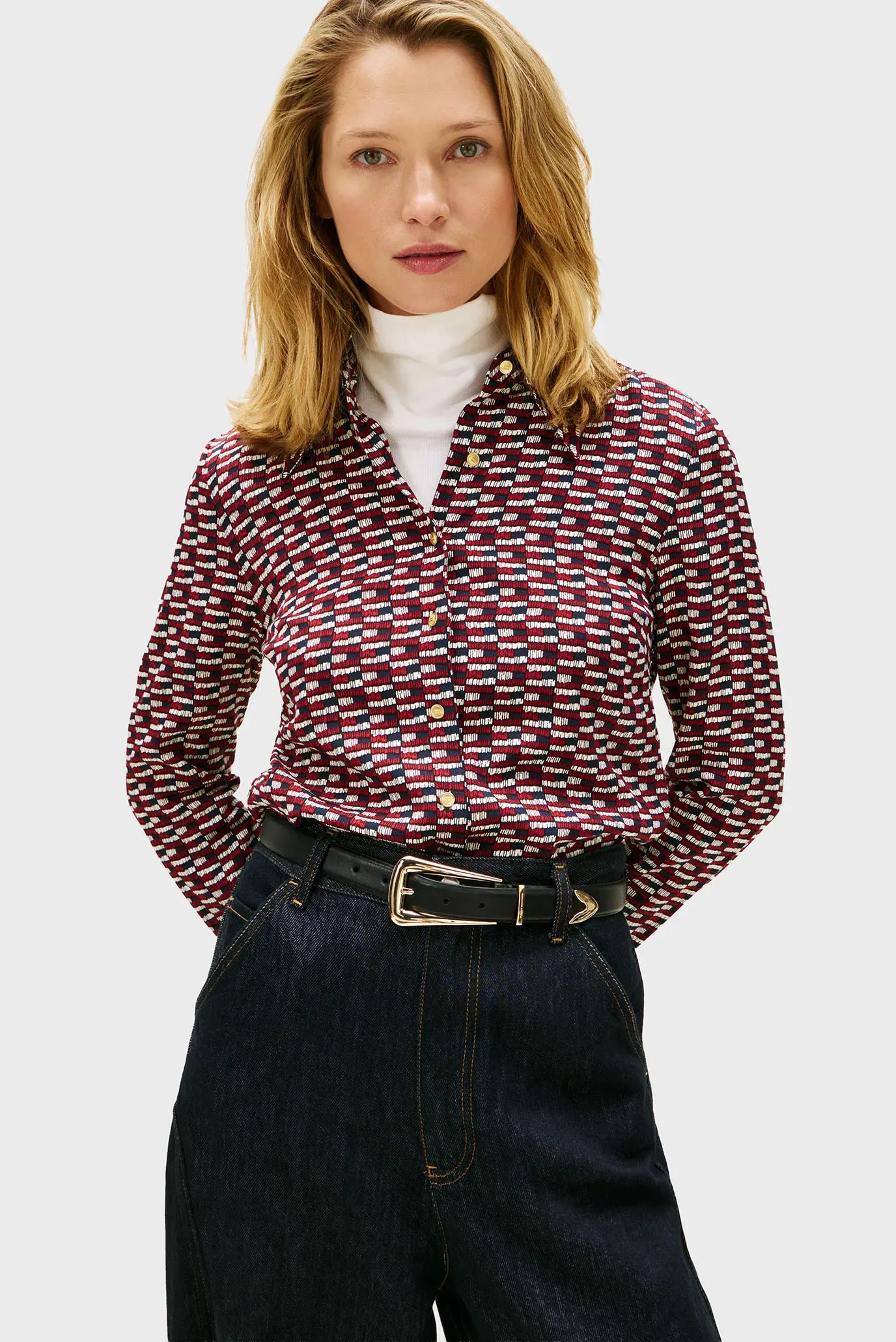 Блузка VIS TWILL LS SHIRT 1