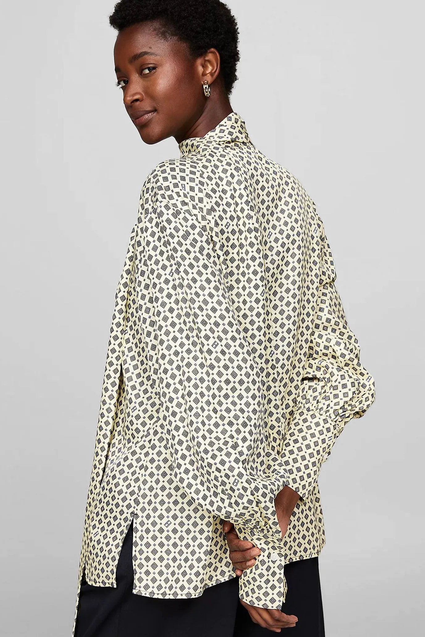 Bluzka FOULARD TIE NECK LS BLOUSE 2