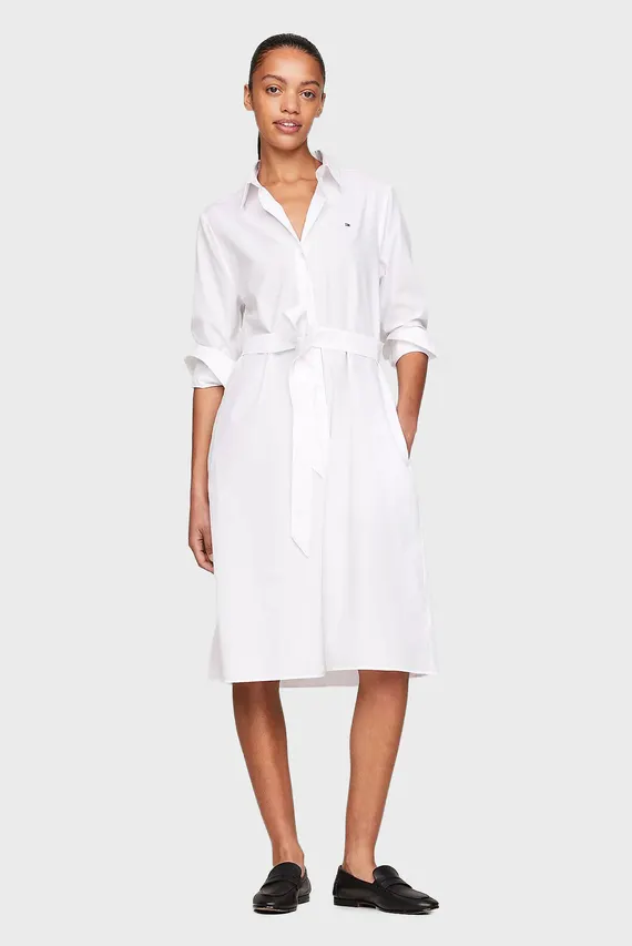 Платье ESSENTIAL KNEE SHIRT DRESS Tommy Hilfiger
