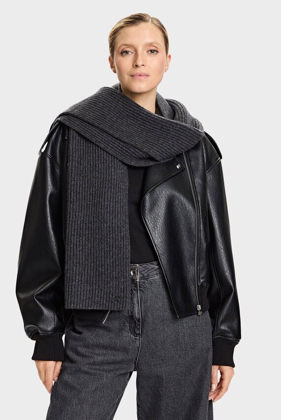 Sharf/CK METAL WOOL RIB SCARF Calvin Klein Sharf/CK METAL WOOL RIB SCARF Calvin Klein