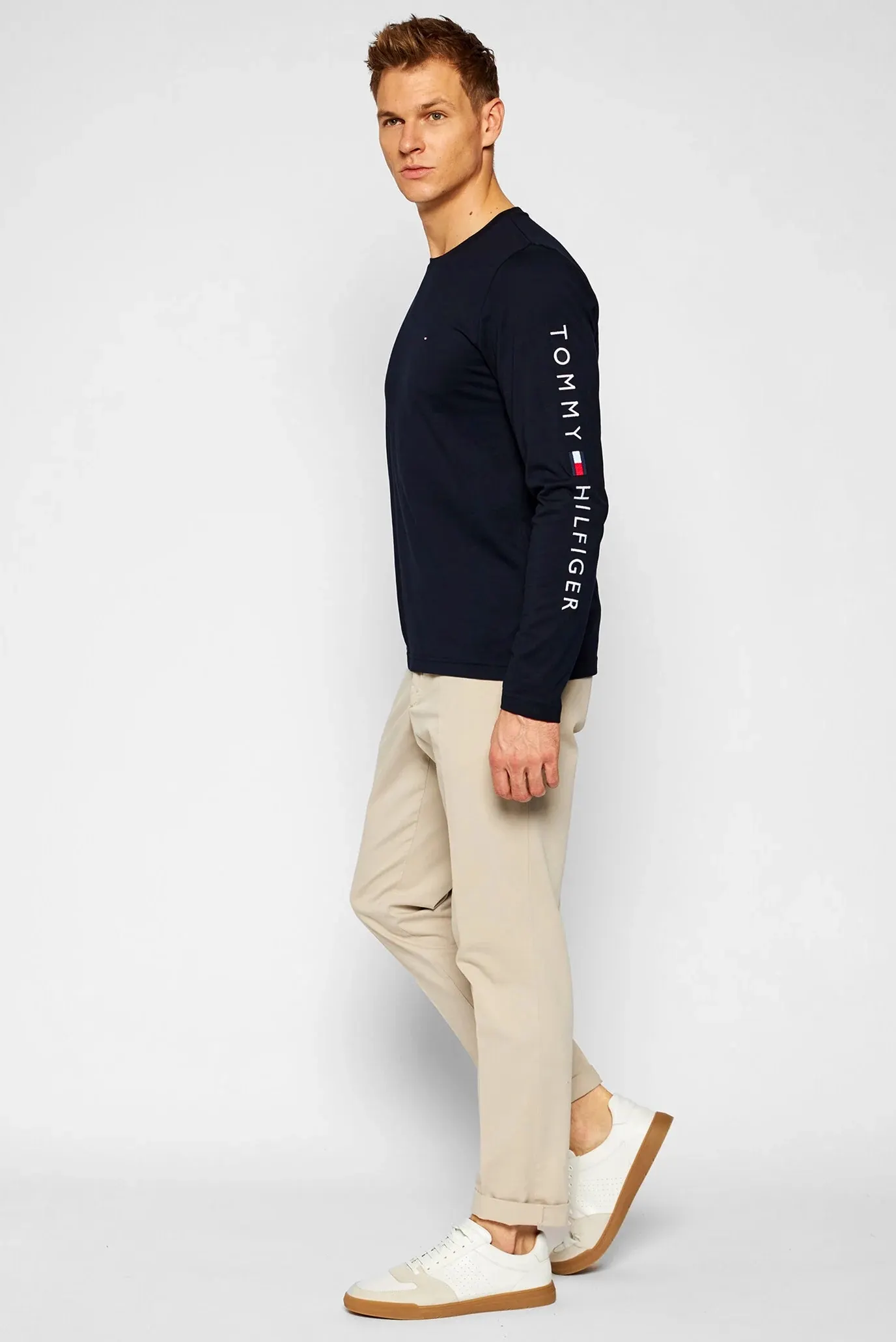 Uzun yengli futbolka TOMMY LOGO LONG SLEEVE TEE 2