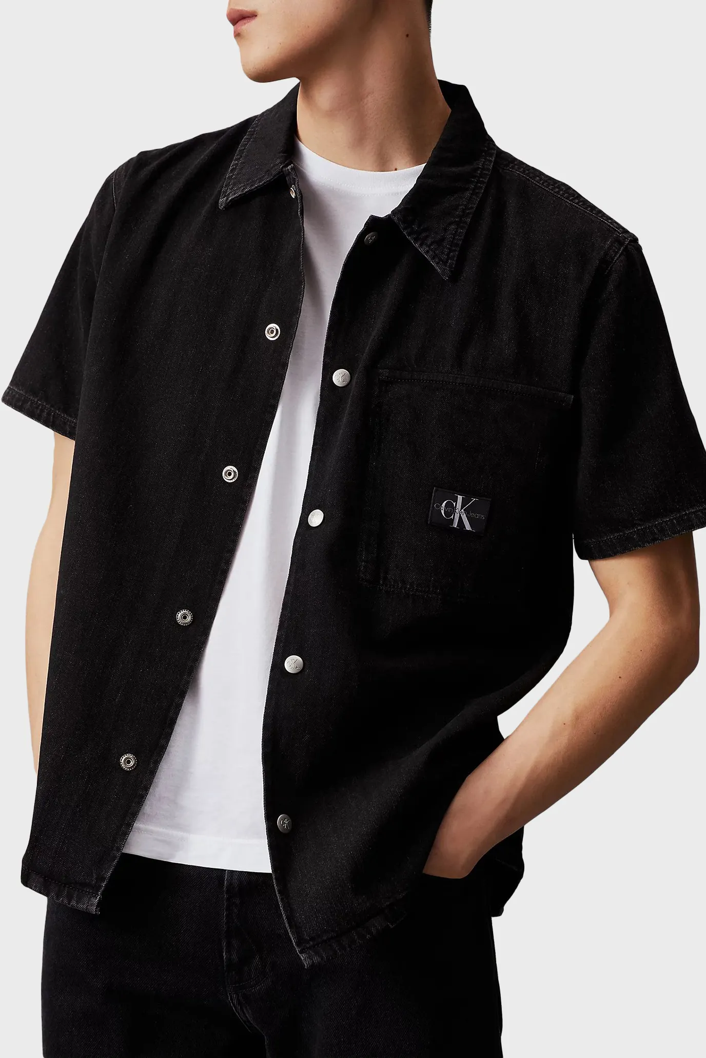 Yengi kalta ko'ylak CAMP DENIM SHIRT 4