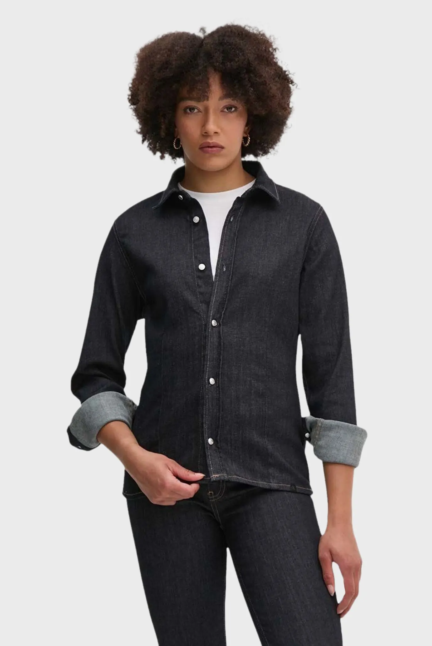 Рубашка LONG SLEEVE LEAN DENIM SHIRT 1