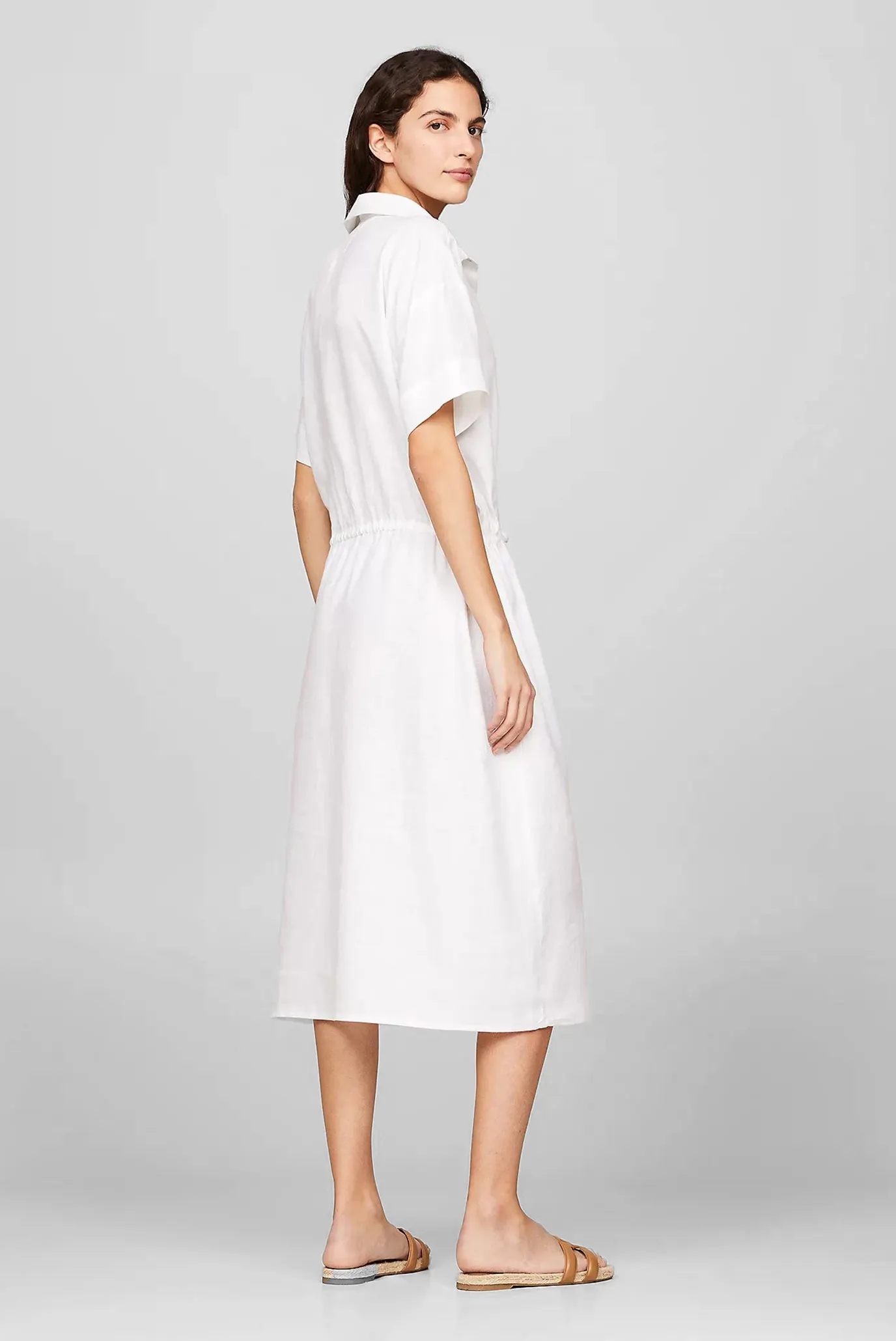 Koʻylak LINEN SS MIDI SHIRT DRESS 2