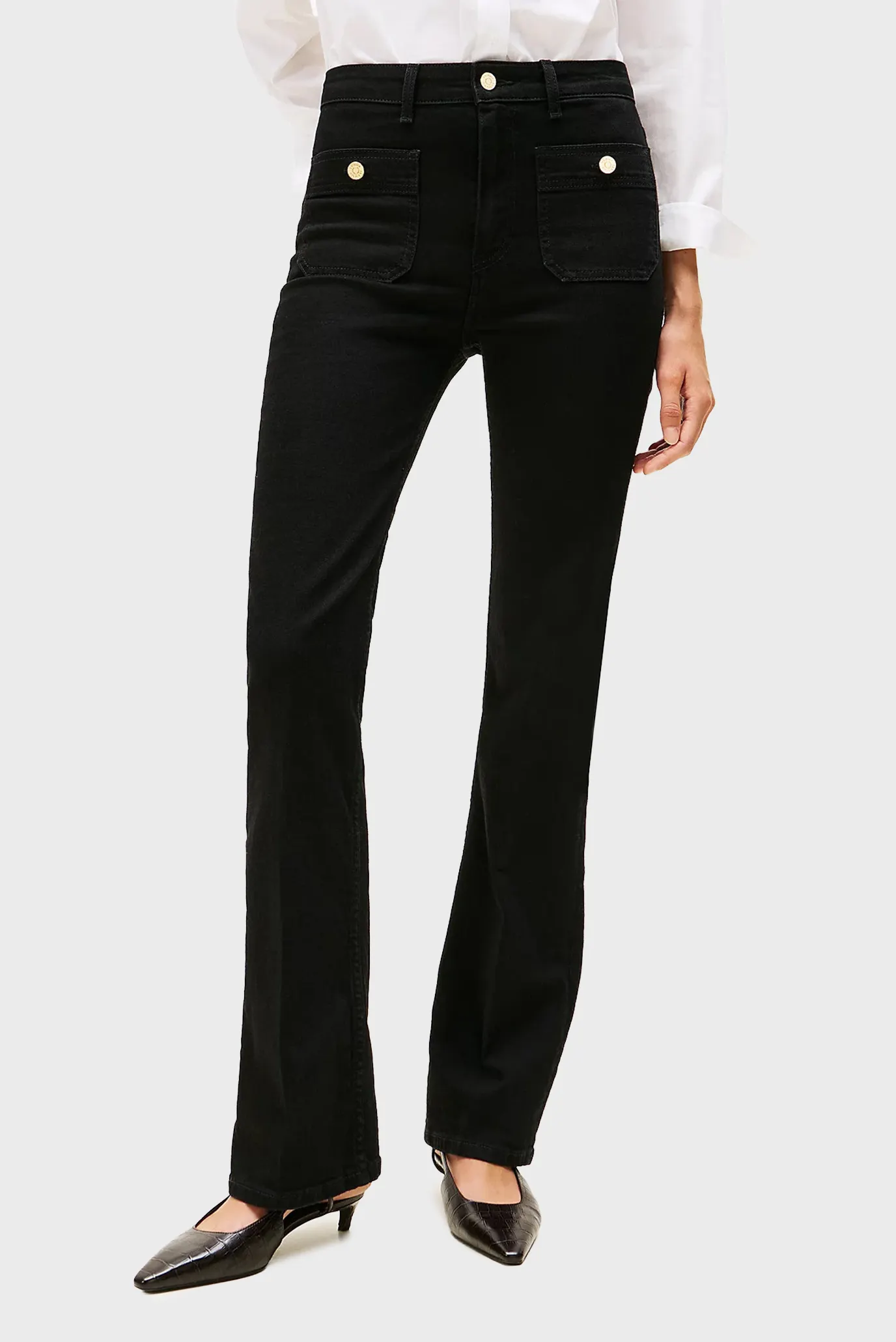 Джинсы DNM BLACK BOOTCUT HW 1