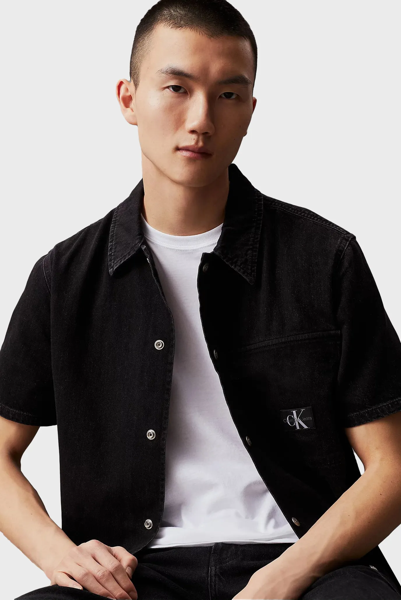 Yengi kalta ko'ylak CAMP DENIM SHIRT 2